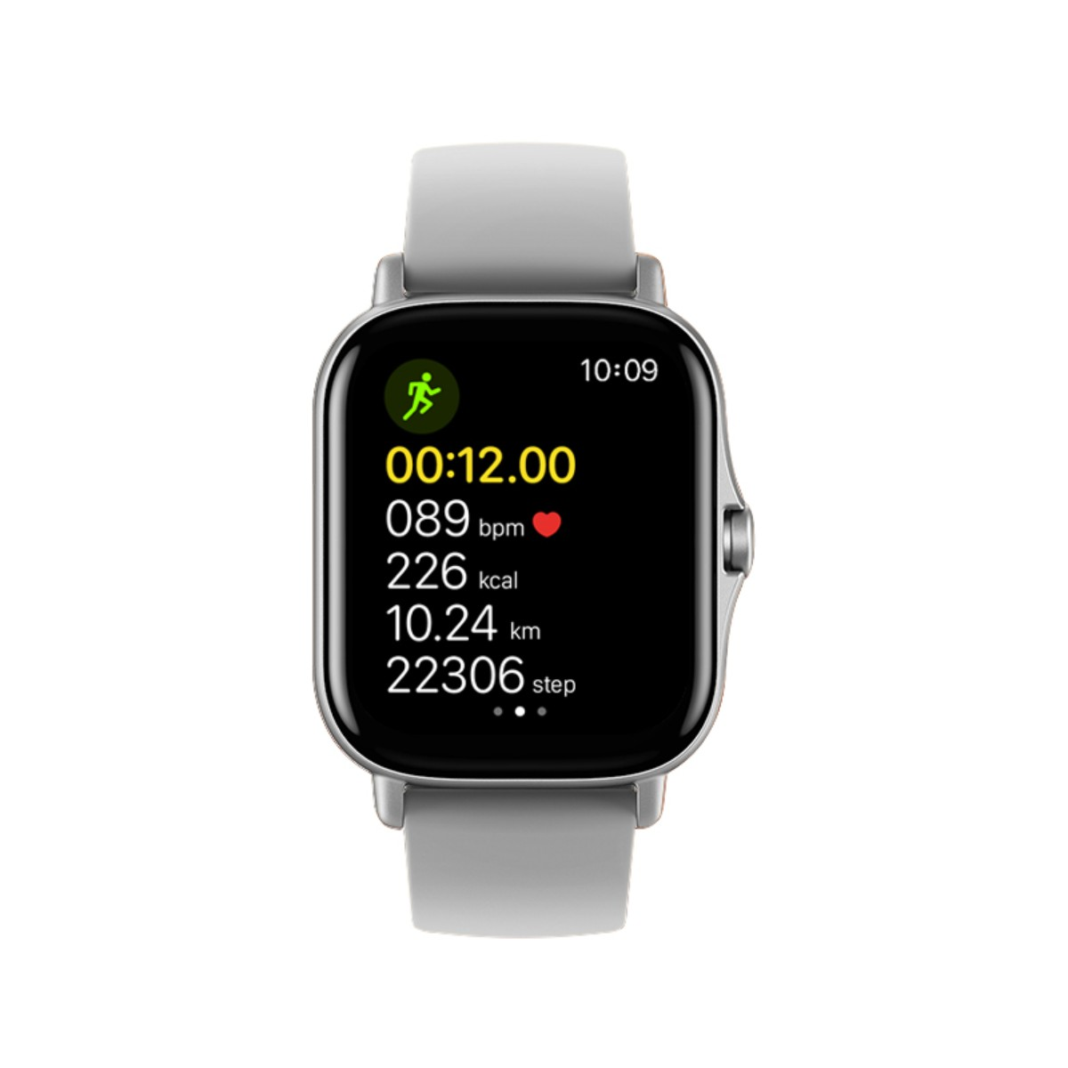 mm, Smartwatch,Fitness,Intelligente Silber Silikon, Smartwatch – SYNTEK 270 Stilvoll, funktional EKG-Sportuhr Aluminium und gesundheitsbewusst