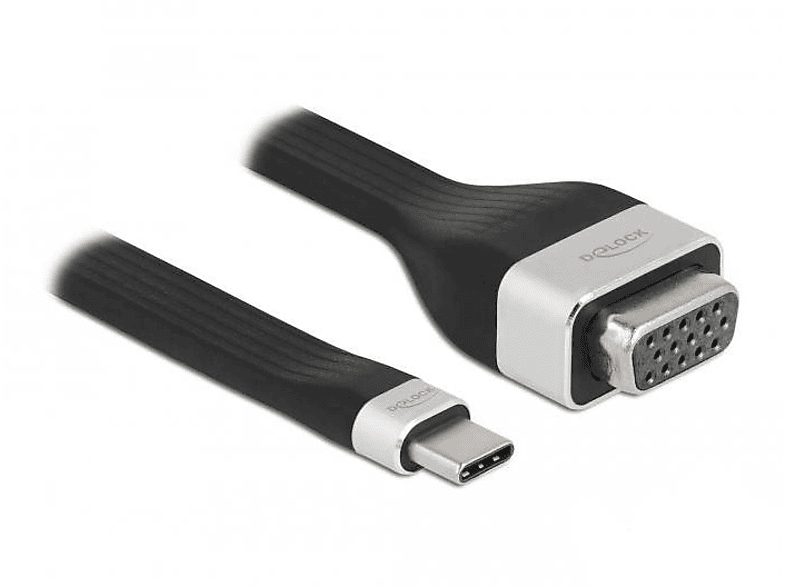 Schwarz VGA DELOCK Kabel, 86730