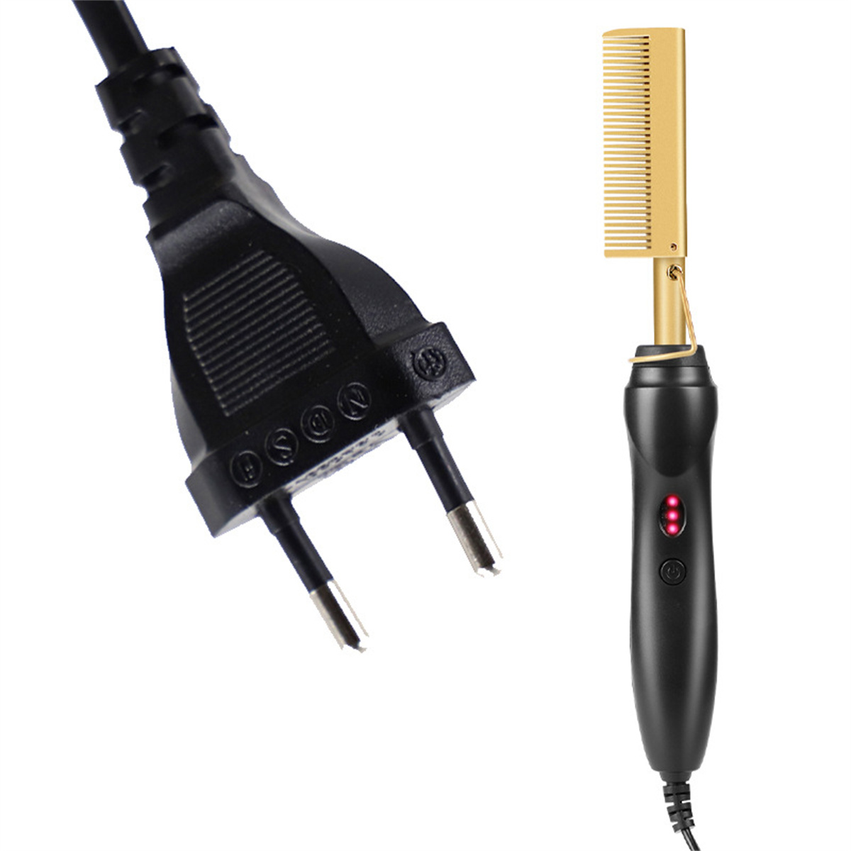 Haarglätter, Elektrischer Verwendung Kupferkamm 3 & Gold Nass Haarglätter Temperaturstufen: Trocken SYNTEK