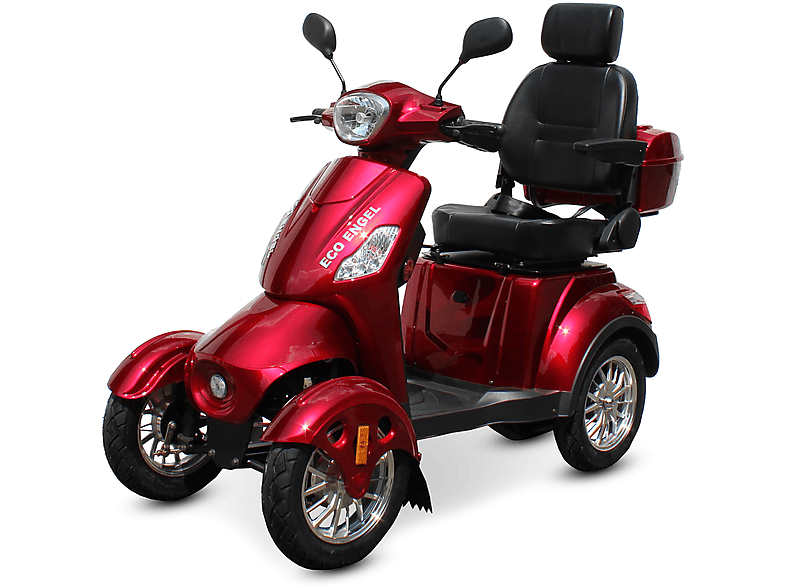 ECO ENGEL Rot Seniorenmobil 4 E-Scooter mit Räder elektromagnetischer Elektromobil Bremse 520