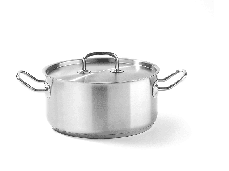 HENDI Muscheltopf 3,4L Emailliert - Mit Deckel Für Gasherde Schwarz