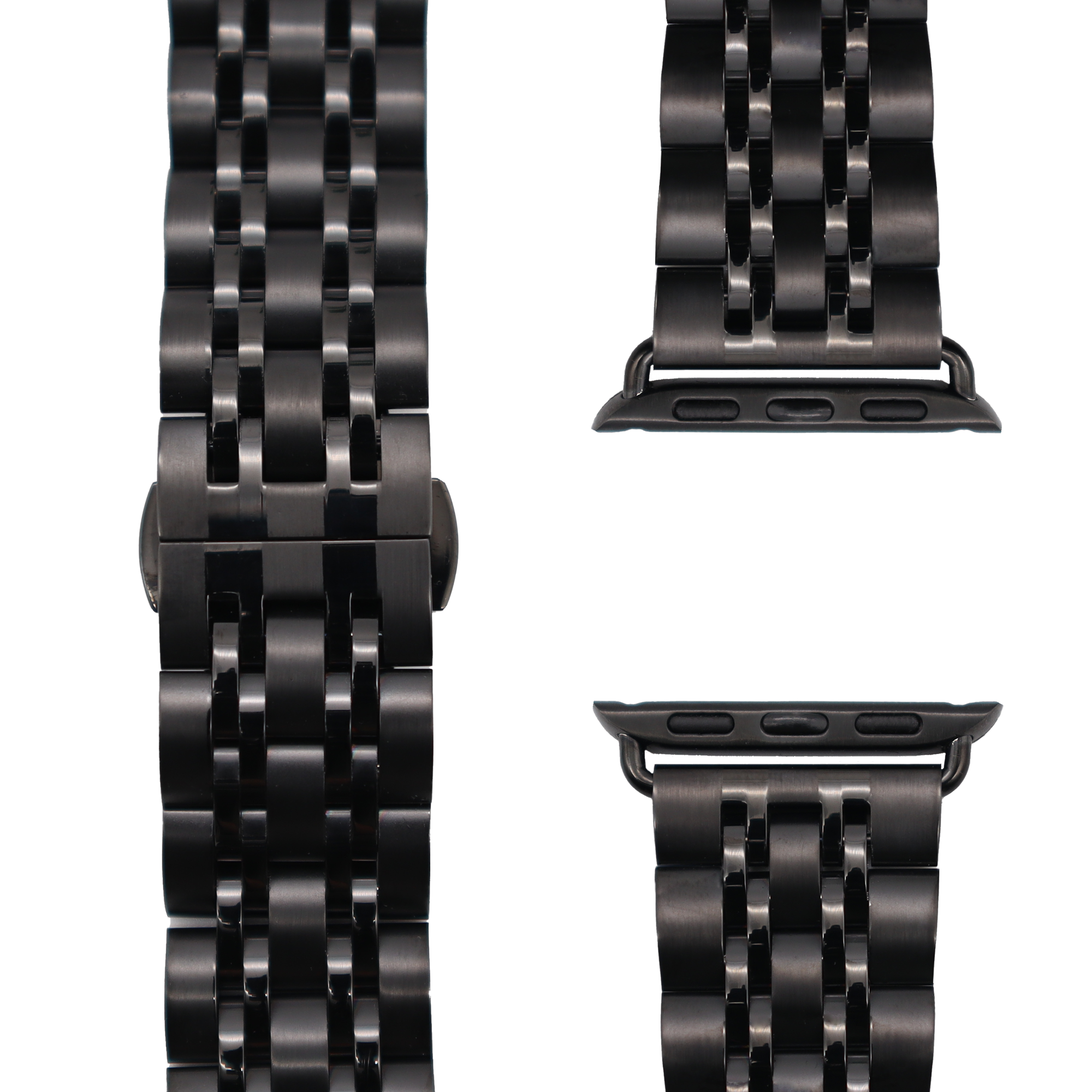 APFELBAND Gliederarmband | | 2 Schwarz Watch Series / 1 9, 42mm Series und Apple, 44mm Ultra, 45mm, \