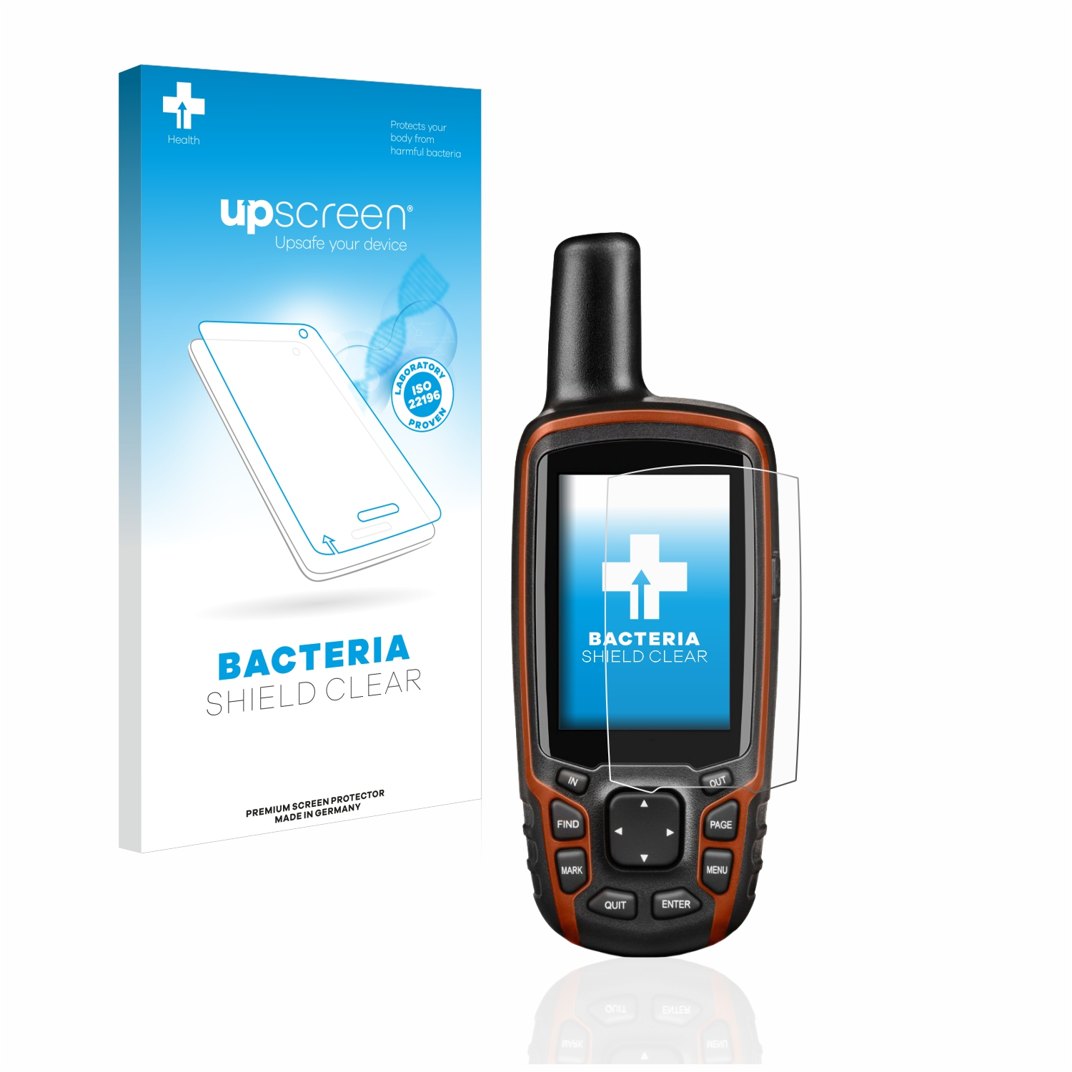 Schutzfolie(für GPSMAP UPSCREEN antibakteriell klare 64s) Garmin