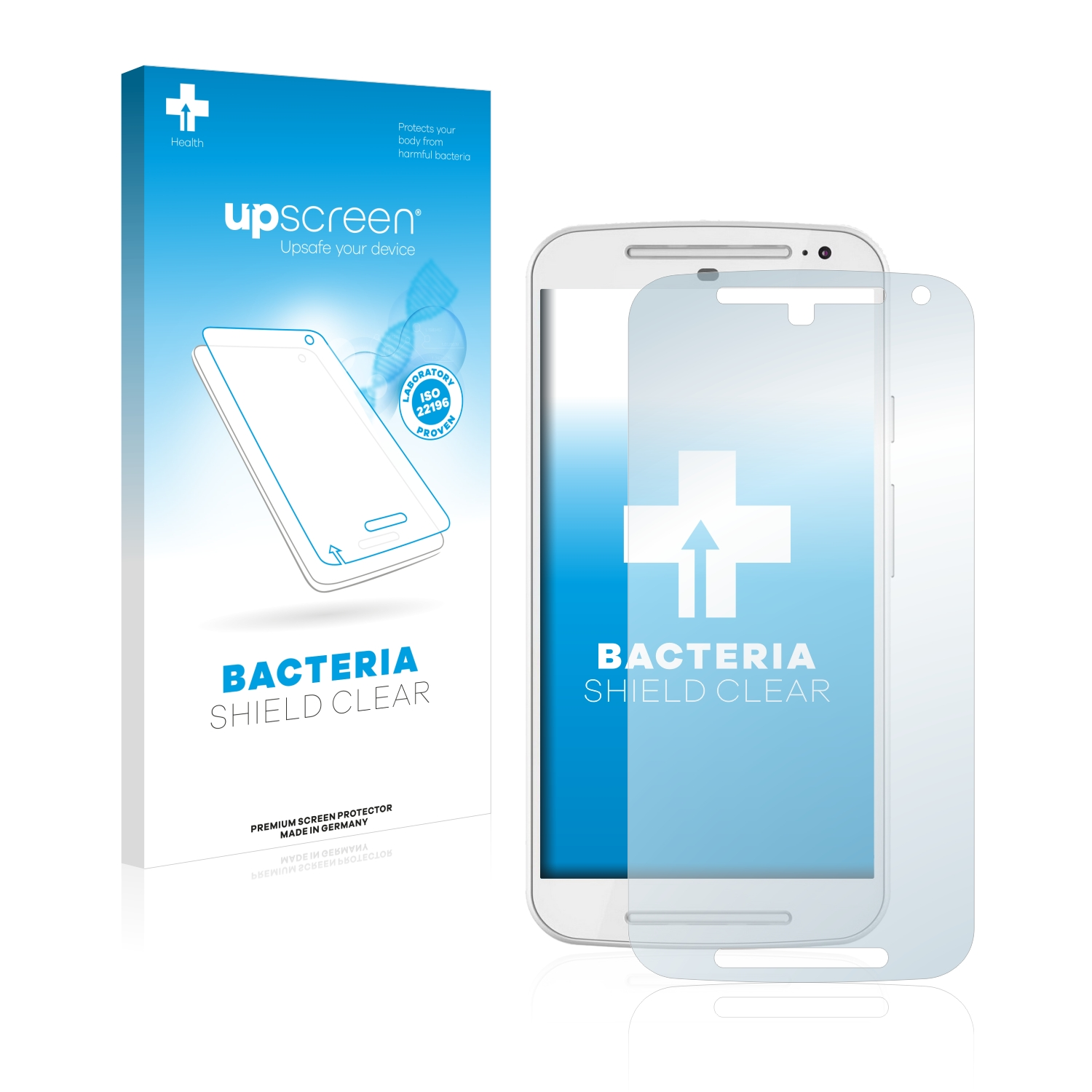 Motorola UPSCREEN Moto antibakteriell klare 2014) Schutzfolie(für G 2nd