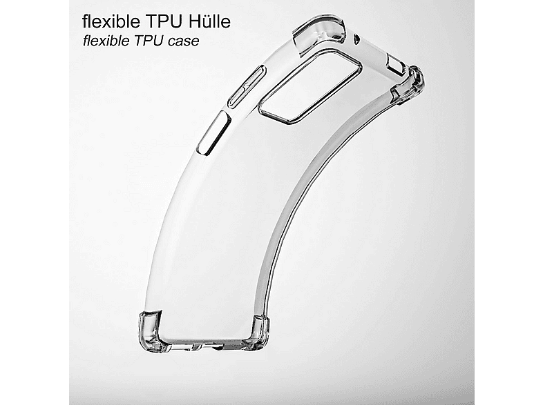 Guscio ibrido invisibile per Xiaomi Redmi Note 8 Pro, trasparente - The Kase