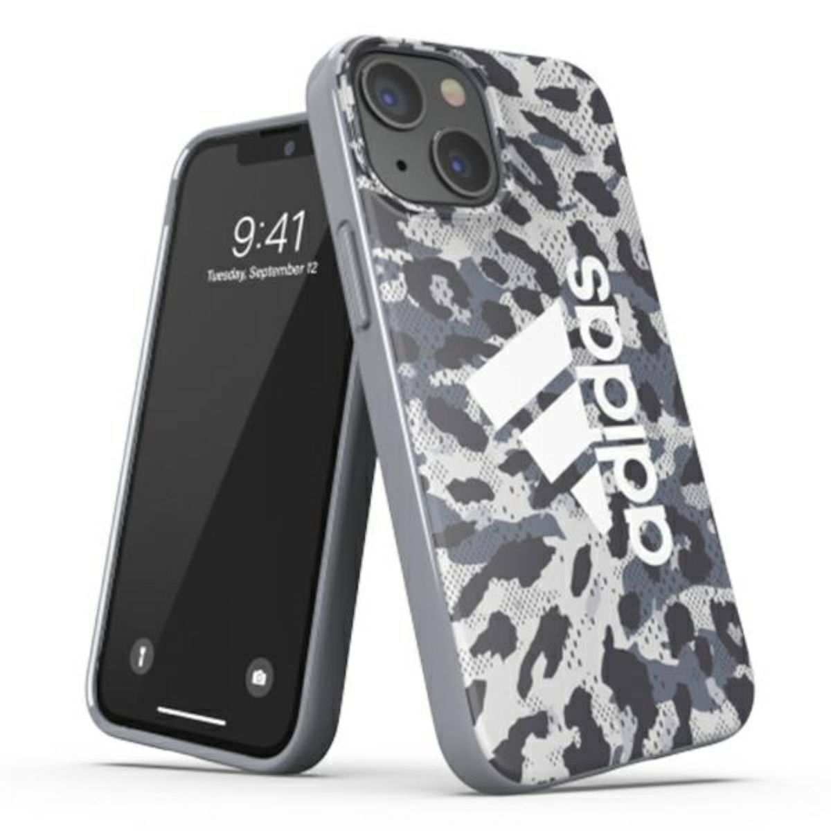 ADIDAS Grau Hülle Mini, 13 Backcover, Cover, Apple, Snap iPhone Collection Leopard