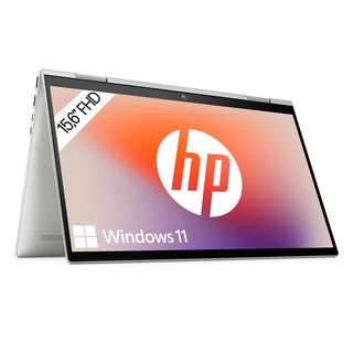 HP ENVY X360 15-EW0355NG I5-1240P/16/512GB, Convertible mit 15,6 Zoll Display,  Prozesssor, 16 GB RAM, 512 GB SSD, Intel Iris Xe Grafik, Silber