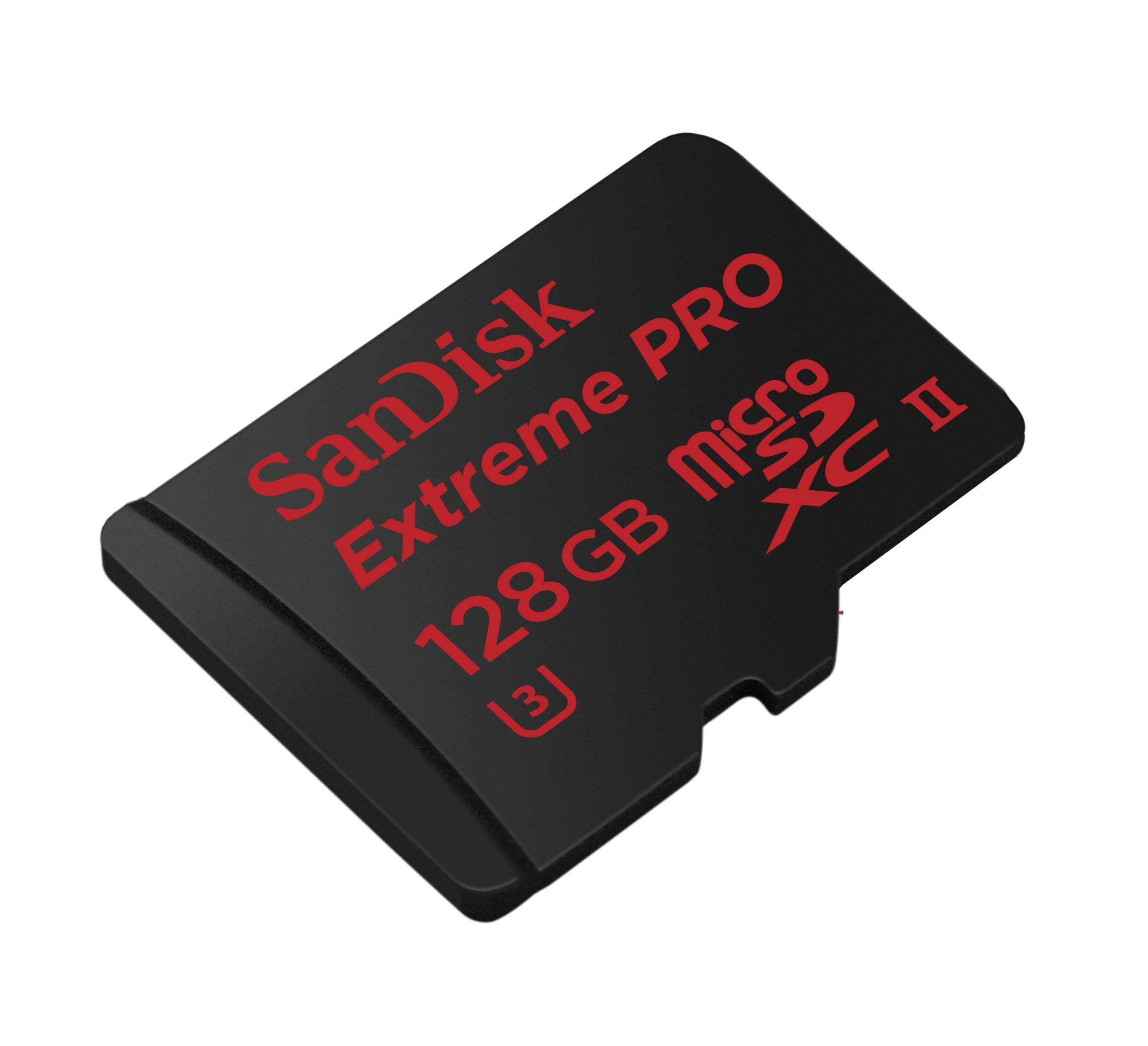 128 173319 Speicherkarte, GB, 128GB,UHS-II, MSDXC MB/s microSDXC EX.PRO 275 SANDISK Micro-SDXC