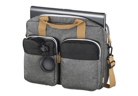 HAMA Florenz II Notebook sleeve Armtasche für Universell Polyester,  Schwarz/Grau | MediaMarkt | Businesstaschen