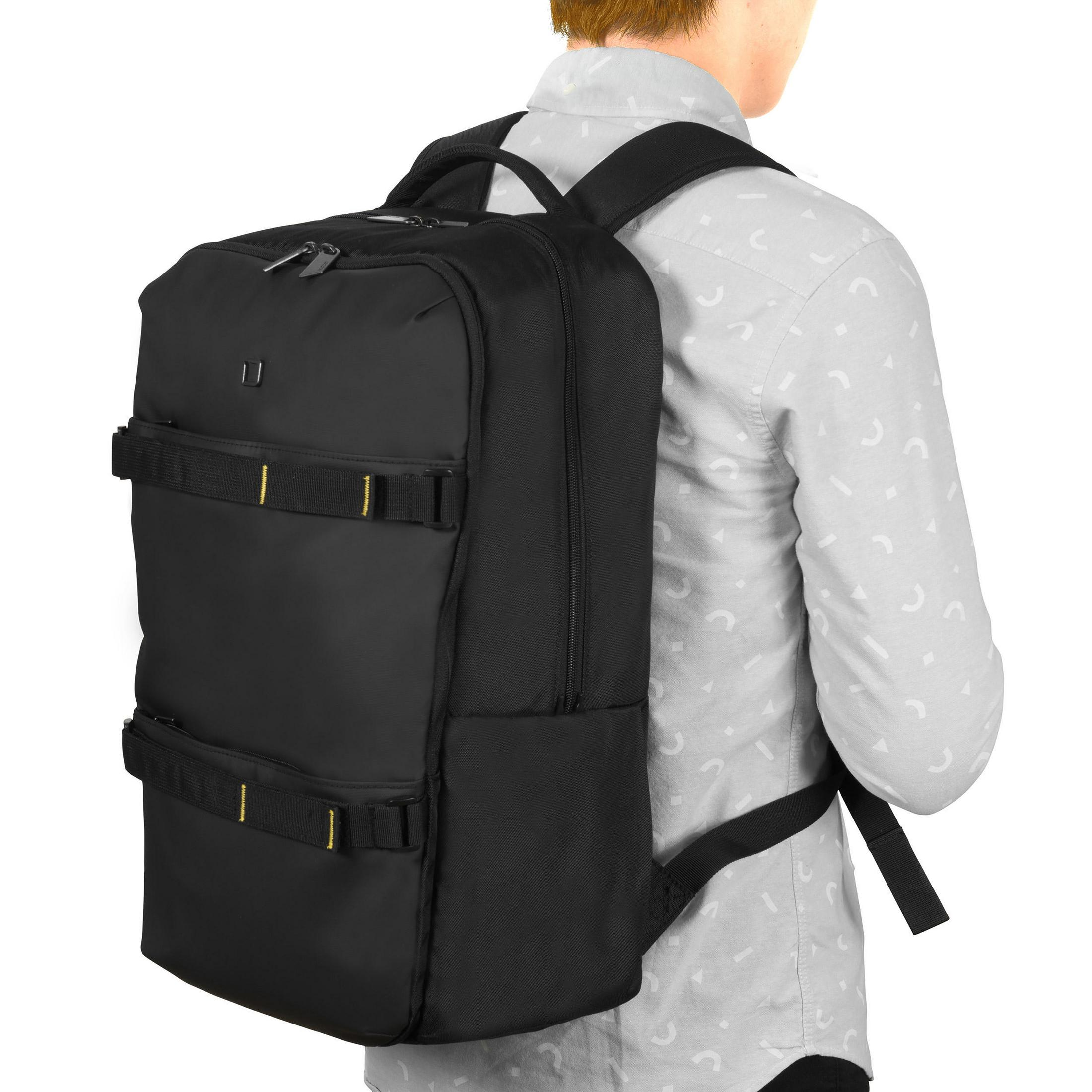 DICOTA Rucksack Schwarz MOVE Notebook-Tasche für Kunstfaser, Universal