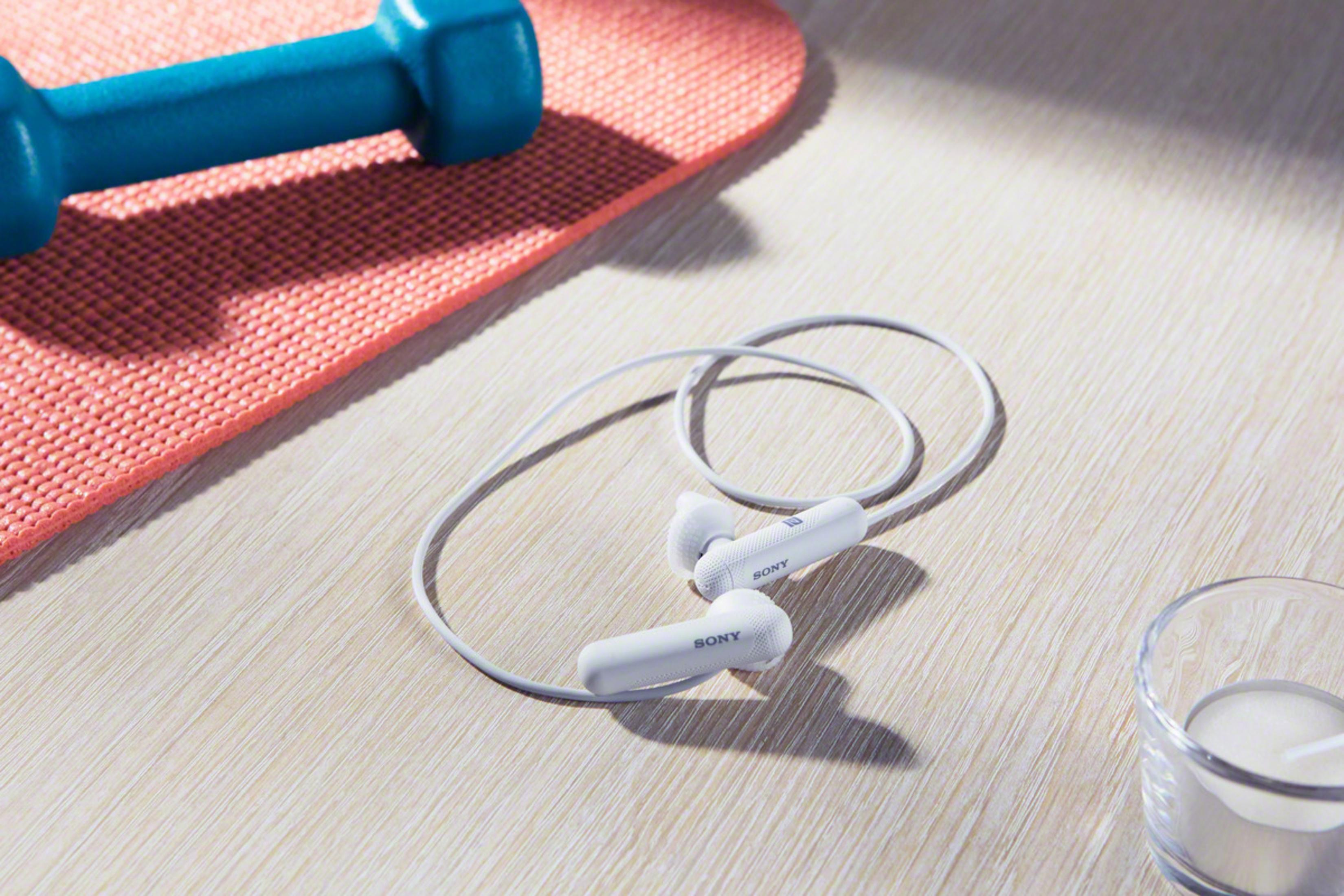 SONY WI-SP Bluetooth Weiß WEISS, Kopfhörer 500 W In-ear