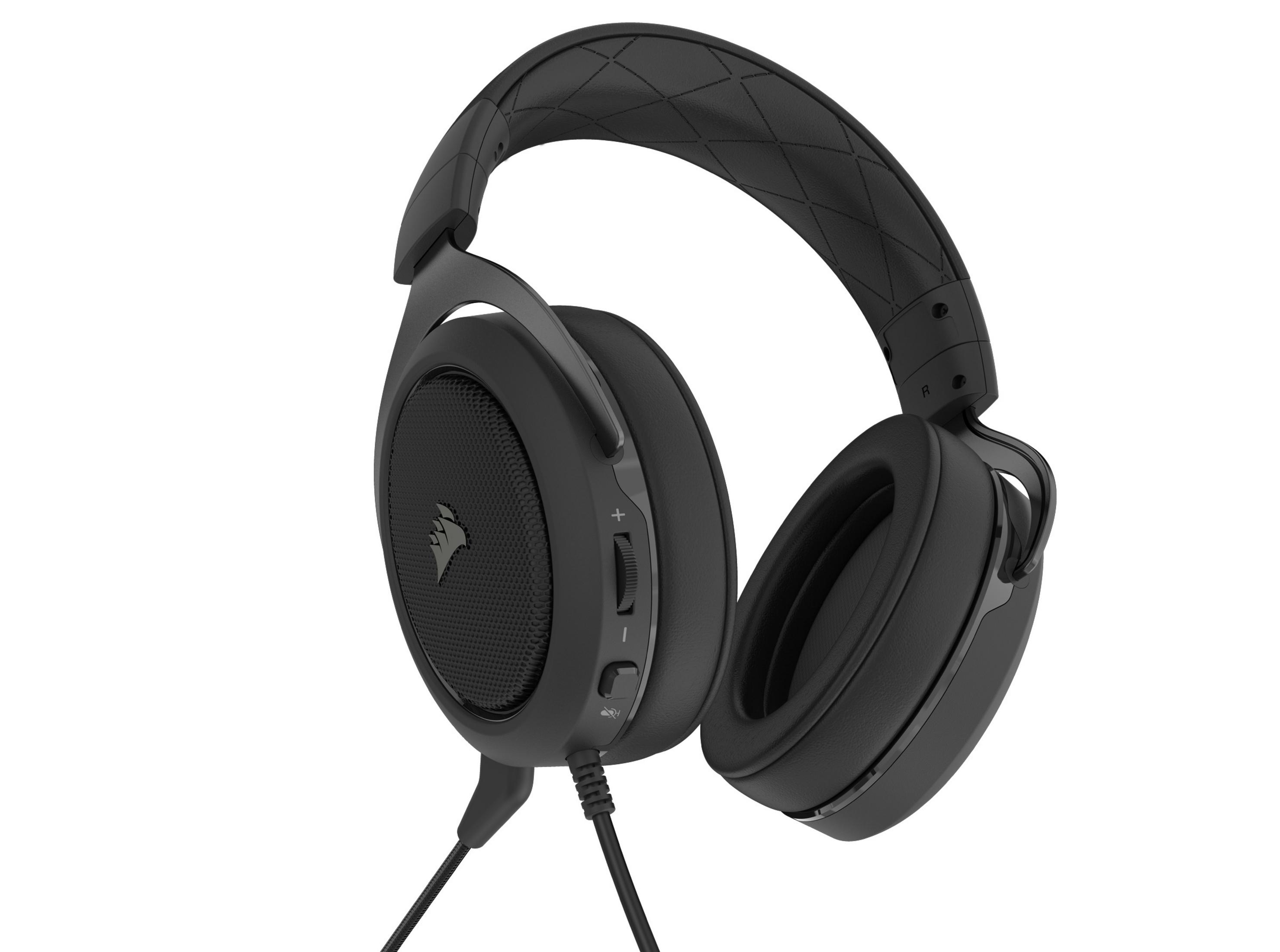 CORSAIR CA-9011215-EU HS50 PRO Headset HEADSET STEREO Gaming CARBON, Schwarz Over-ear