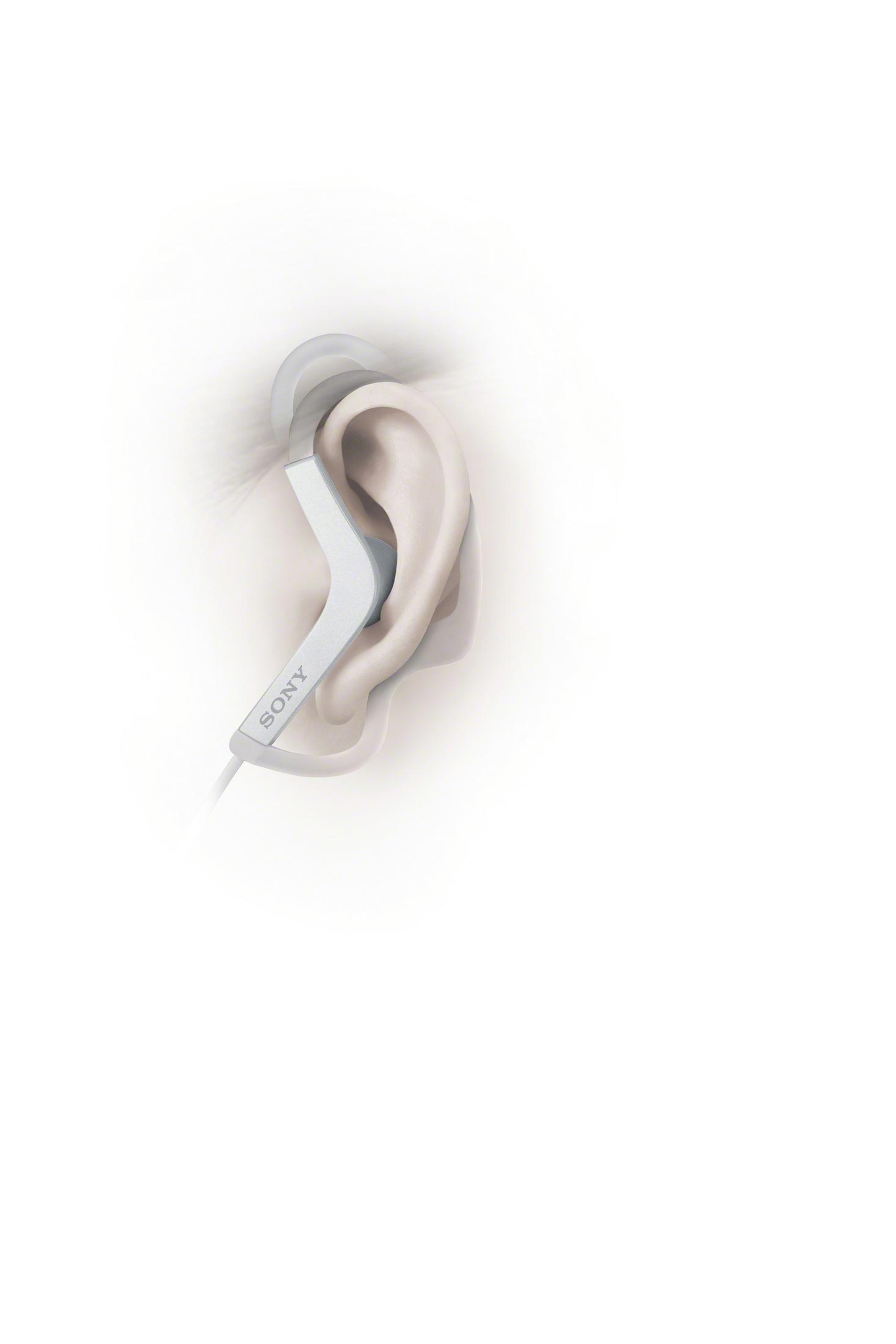 SONY MDR-AS210APW, In-ear Kopfhörer weiß