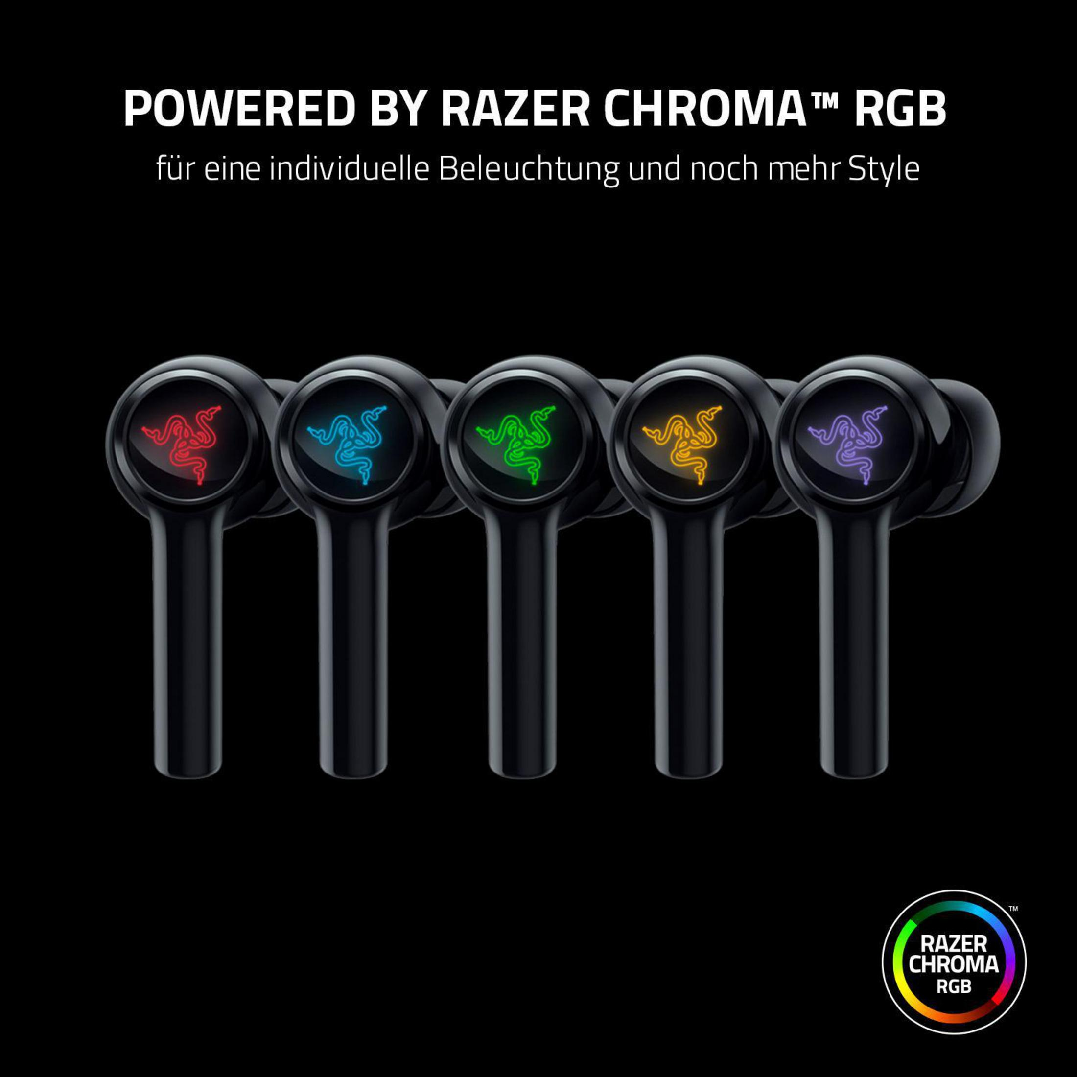 RAZER RZ12-03820100-R3G1 HAMMERHEAD TRUE WIRELESS Bluetooth In-ear Schwarz 2021, Kopfhörer