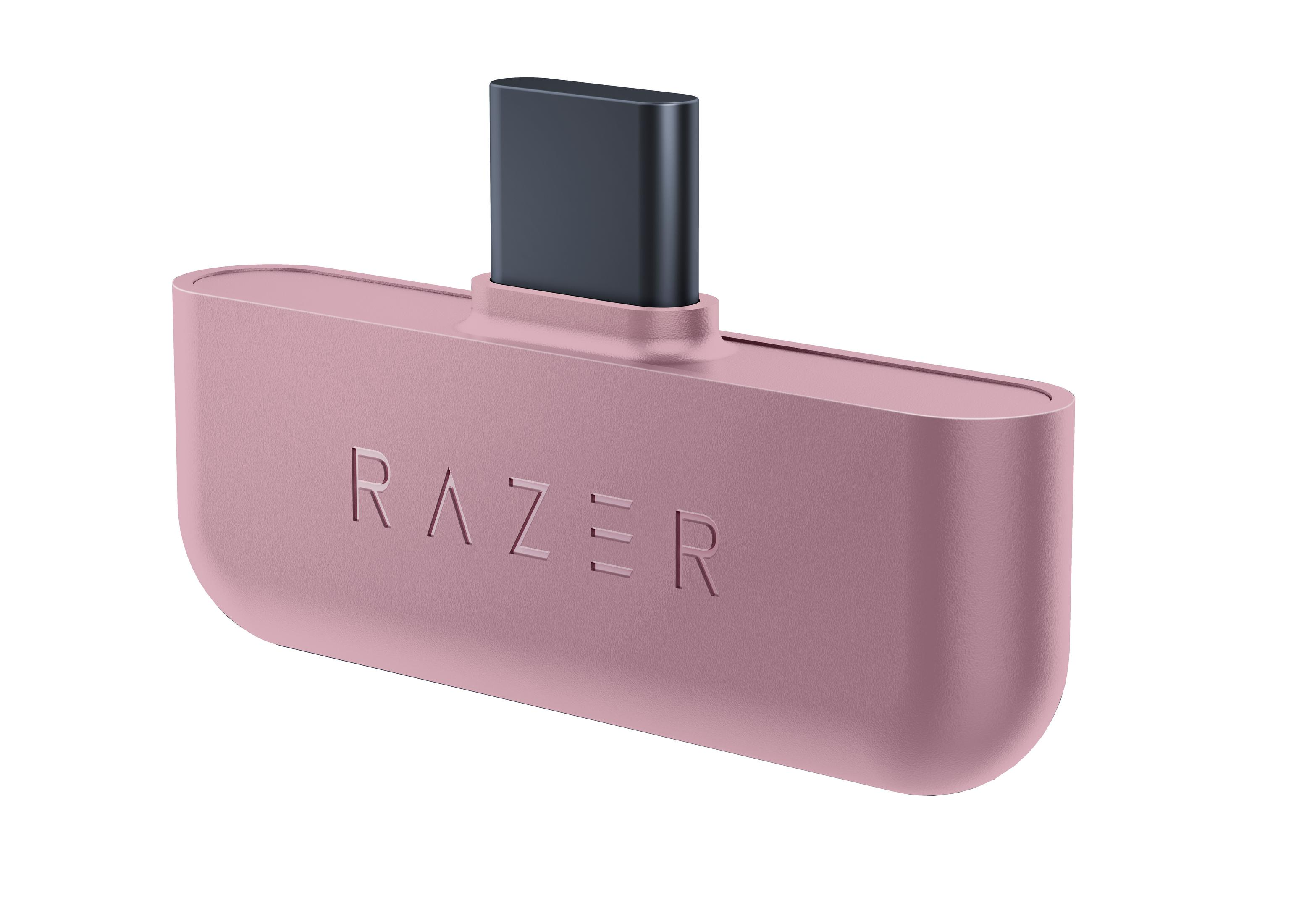 Różowa przejściówka Razer USB-C.