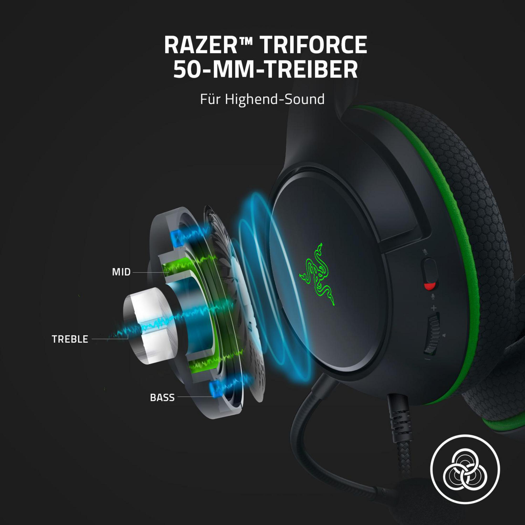 RAZER Kaira X, Over-ear Gaming Bluetooth Schwarz Kopfhörer