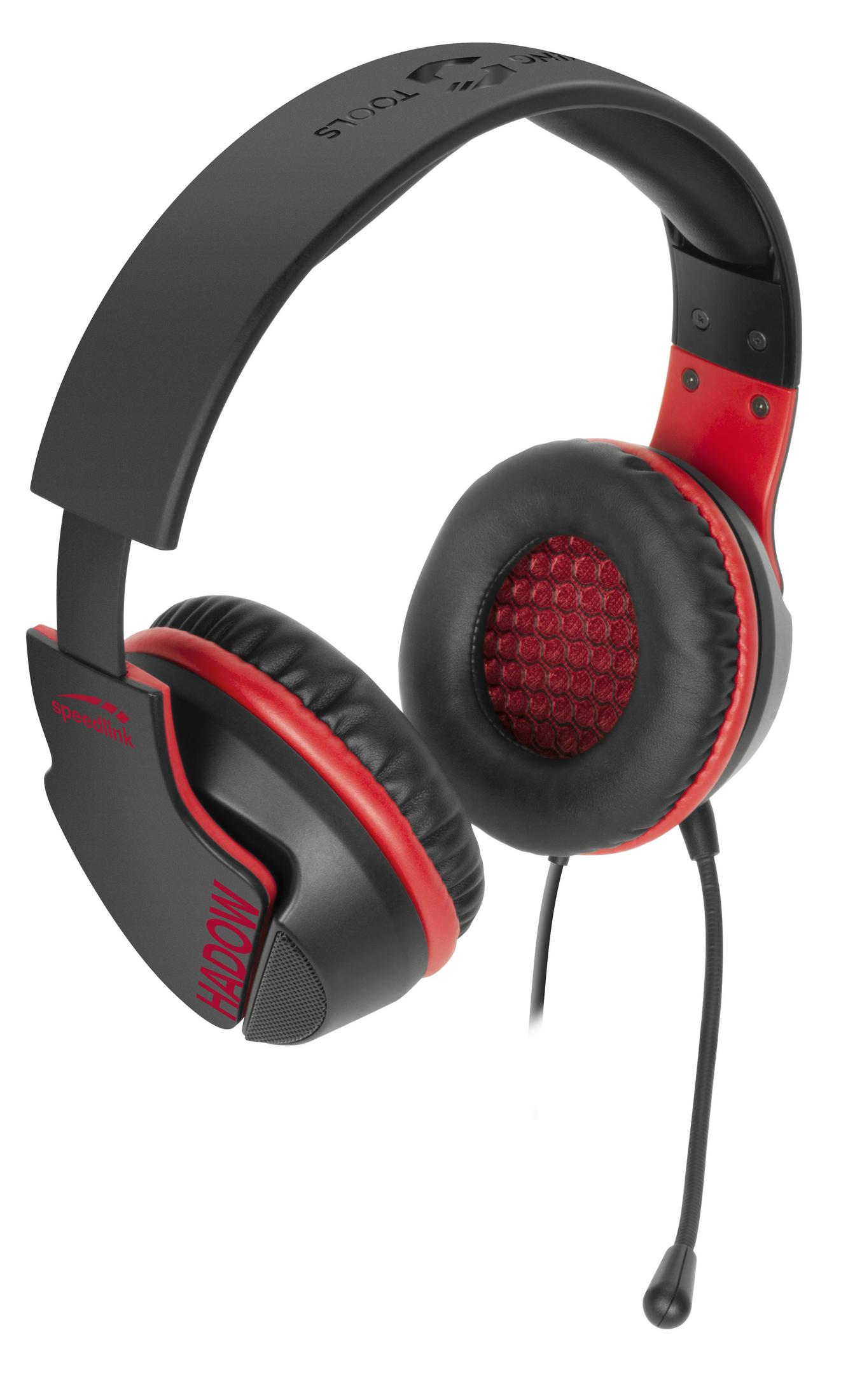 Over-ear Gaming-Headset HADOW, SPEEDLINK Schwarz/Rot