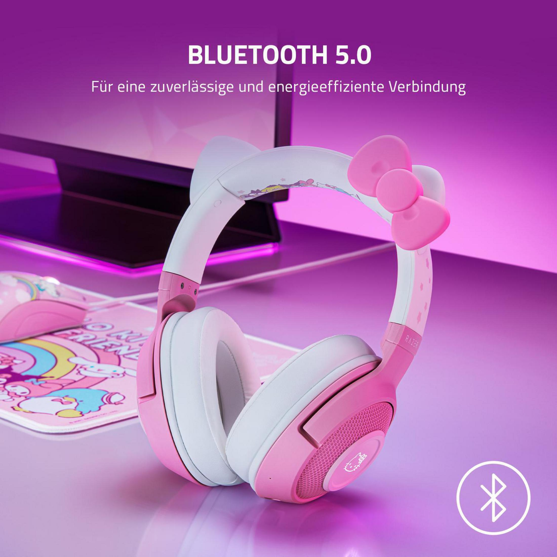 RAZER RZ04-03520300-R3M1 KRAKEN BT HELLO Over-ear Bluetooth Headset ED., / Quartz KITTY Pink