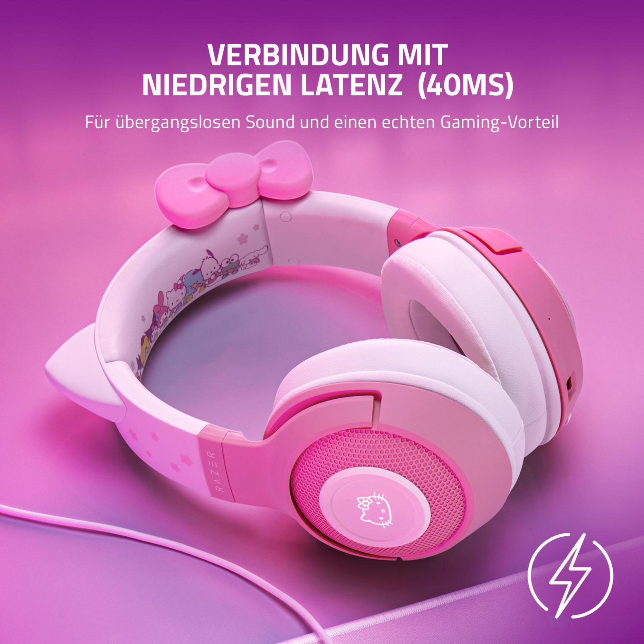 RAZER RZ04-03520300-R3M1 KRAKEN Over-ear Headset HELLO Quartz Pink Bluetooth ED., / KITTY BT