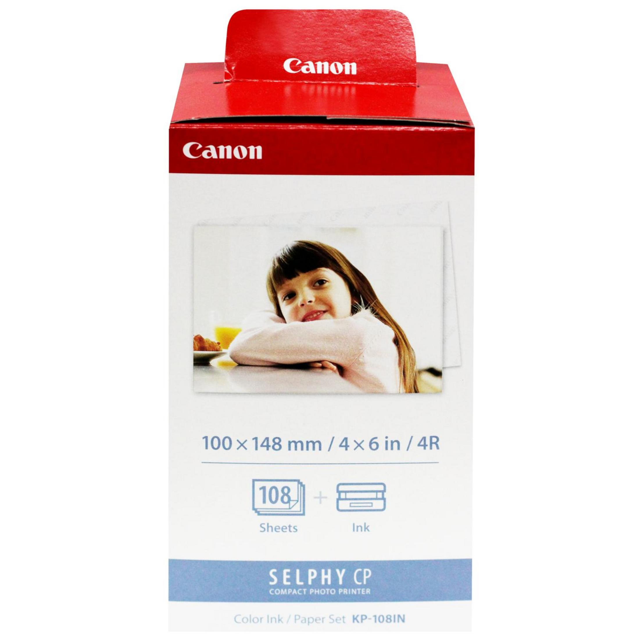 Canon fotoğraf kağıdı kutusu, bir kızın fotoğrafı ile.
