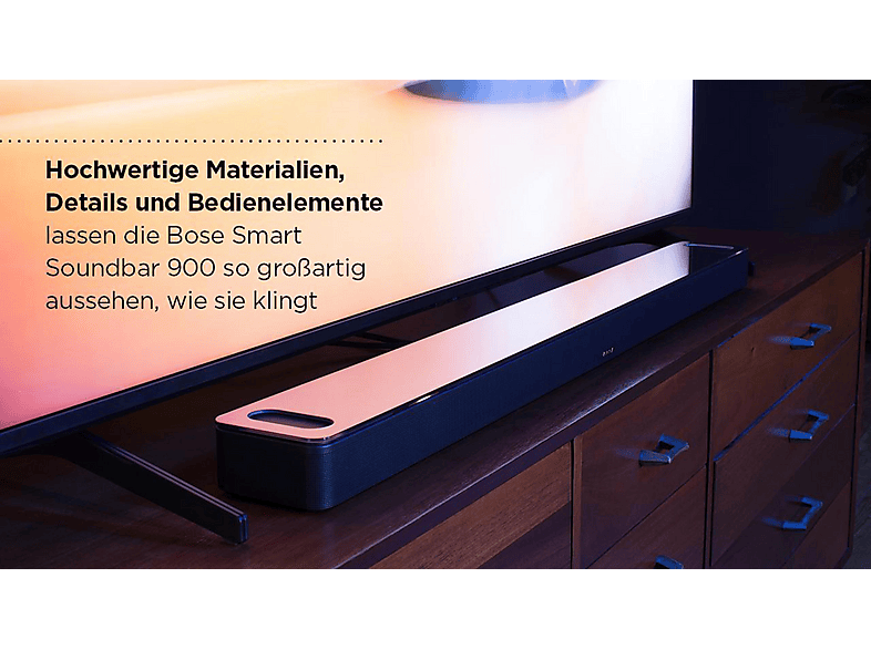 BOSE SMART SOUNDBAR 900 BLACK, Soundbar, Schwarz | MediaMarkt