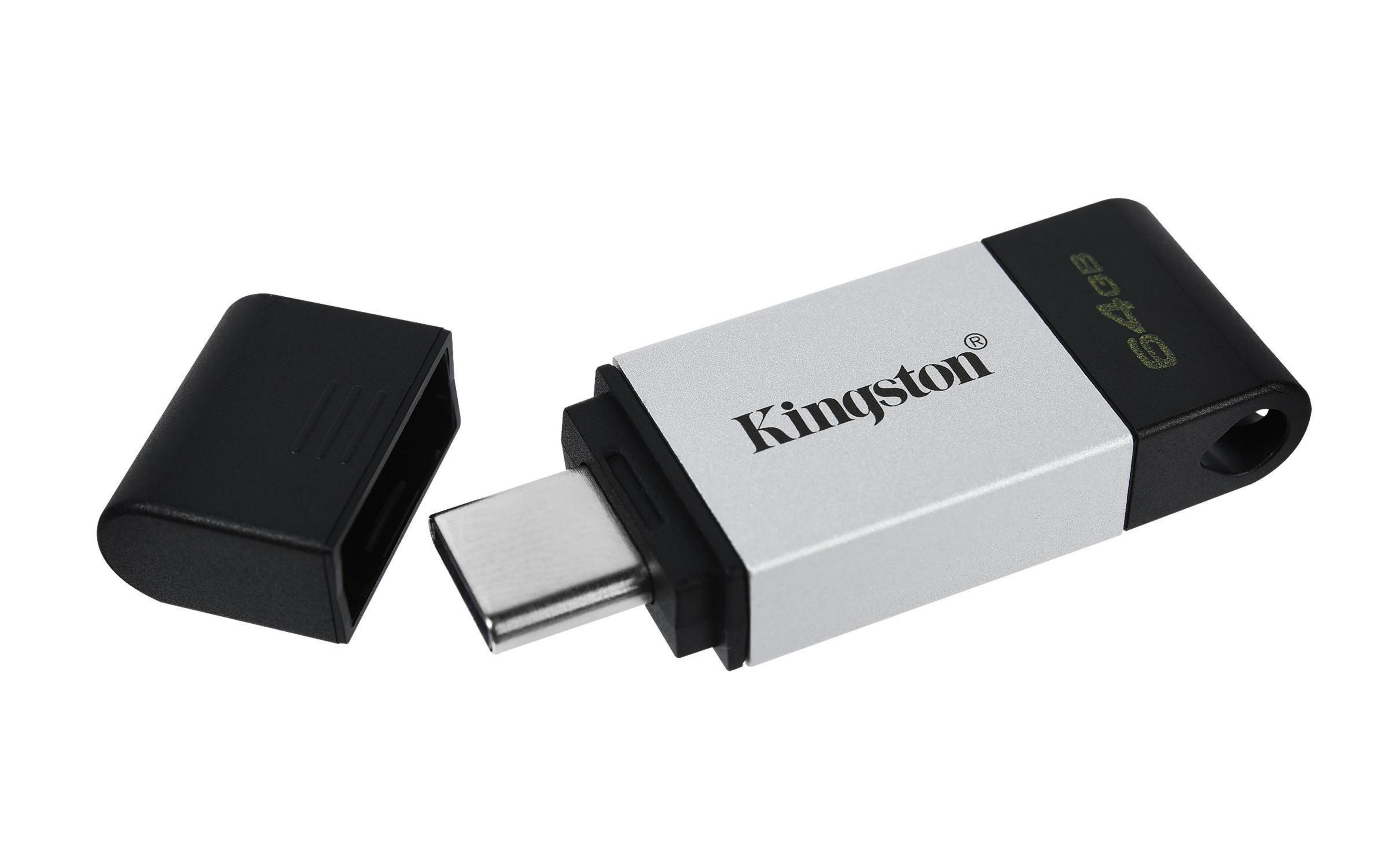 KINGSTON DT80/64GB USB Stick (Schwarz, 64 GB)