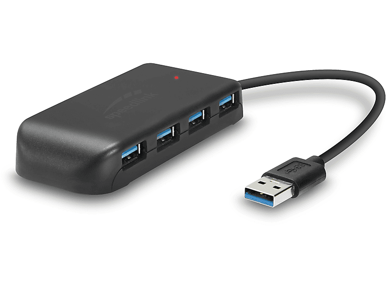 Hub, HUB USB EVO SPEEDLINK USB Schwarz SNAPPY 3.0, 7-PORT USB SL-140108-BK