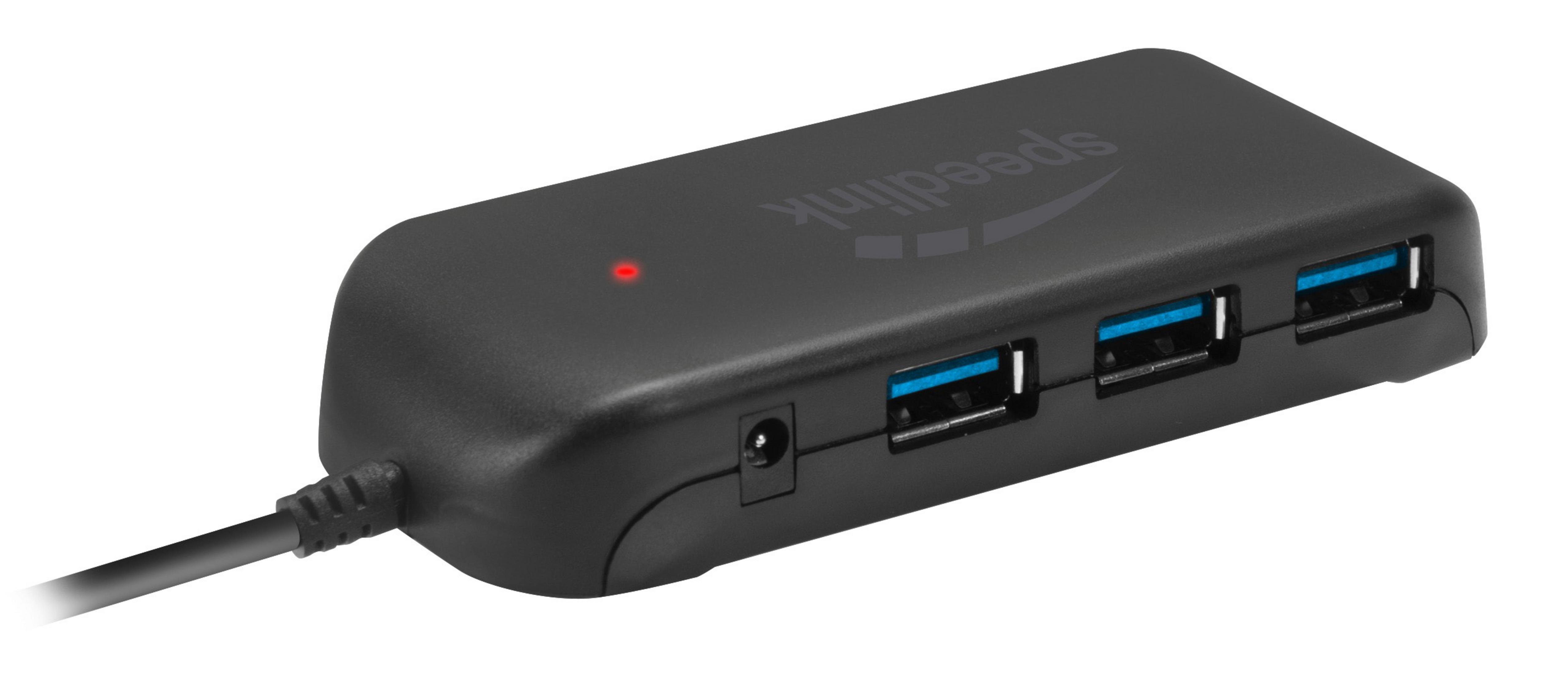 SPEEDLINK SL-140108-BK USB 7-PORT EVO 3.0, SNAPPY Schwarz USB HUB USB Hub