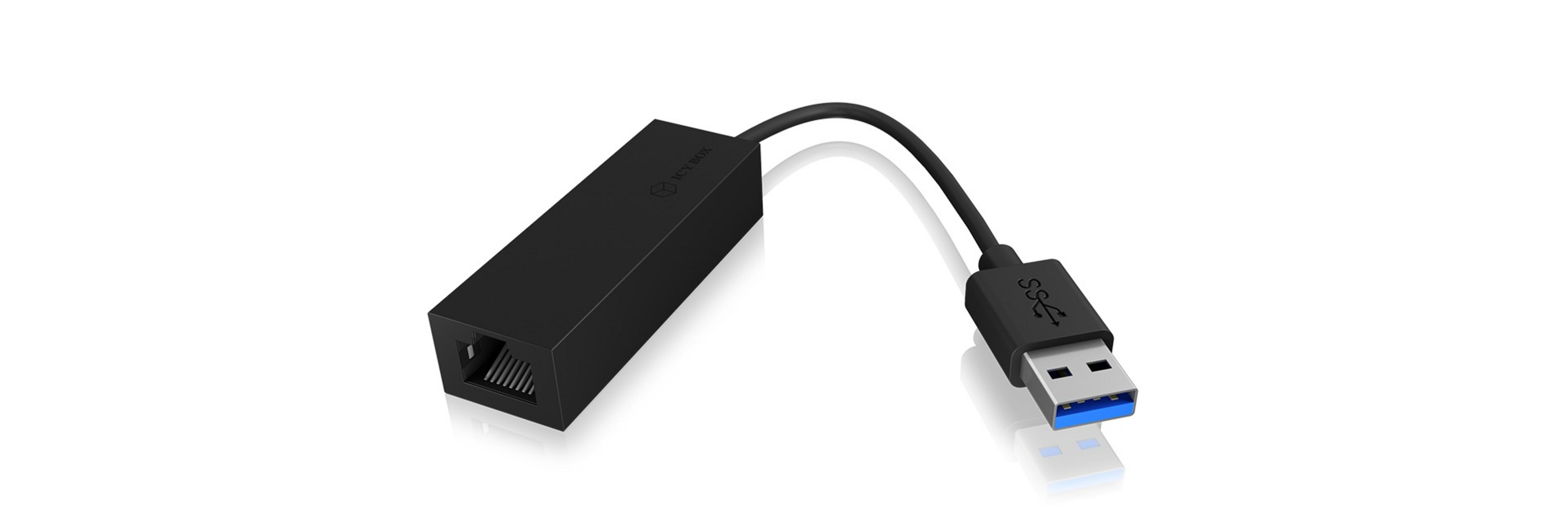Adapter, USB Adapter RAIDSONIC Ethernet zu Ethernet IB-AC501A,