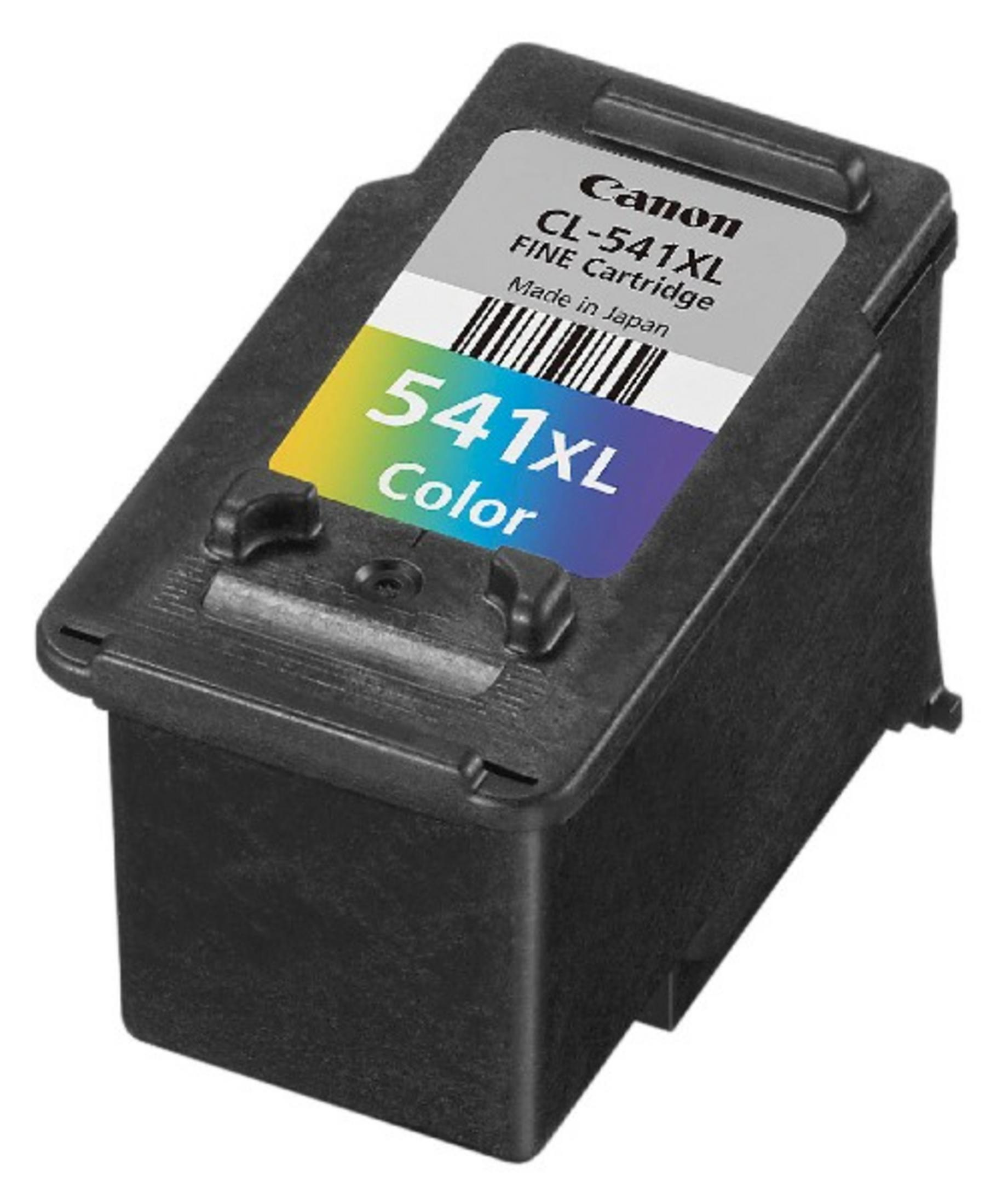 Canon Farb-Tintenpatrone mit Patrone und Farbetikett mit dem Text '541XL Color'.