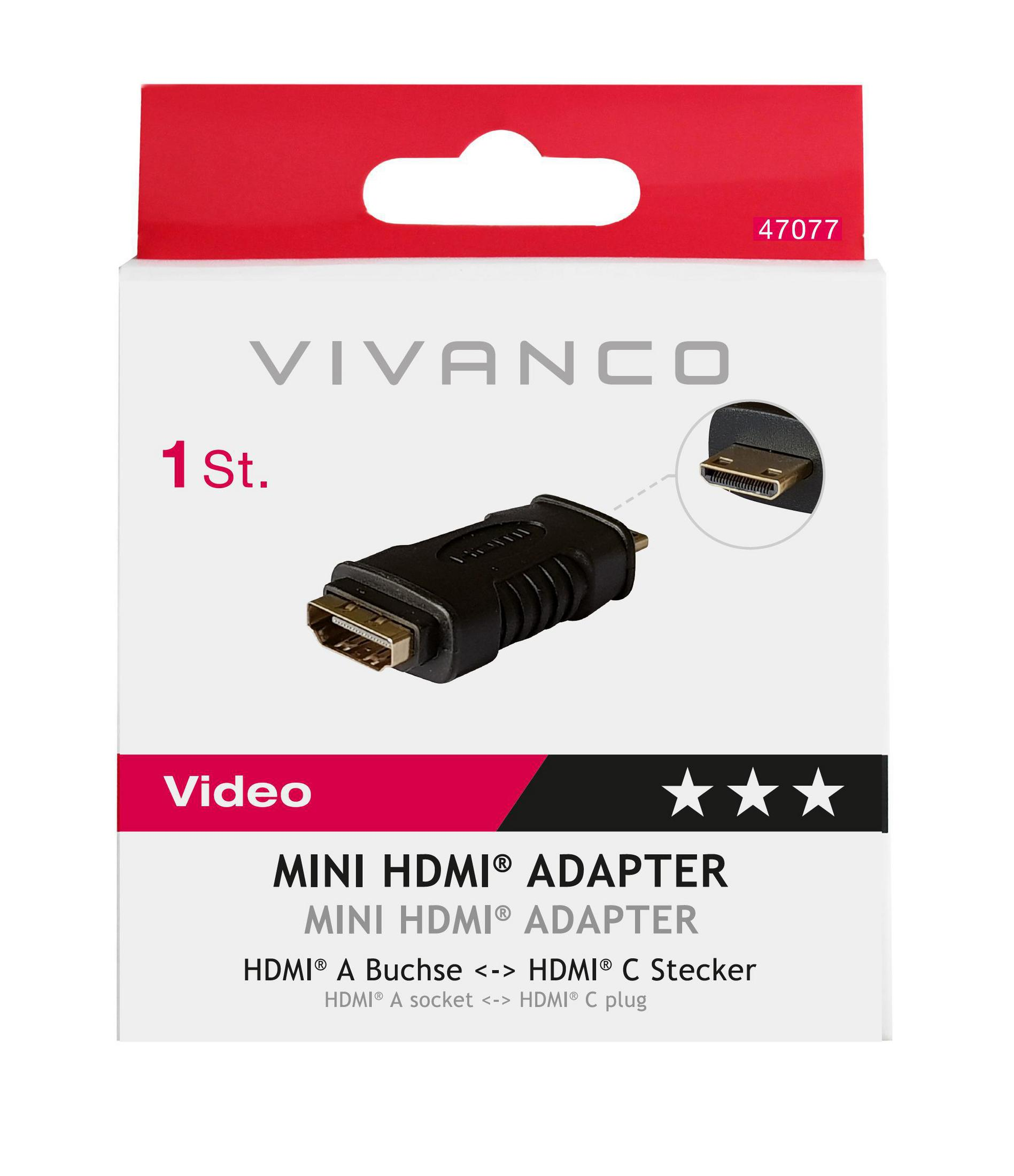 / HDMI Adapter VIVANCO A 47077 HDMI C