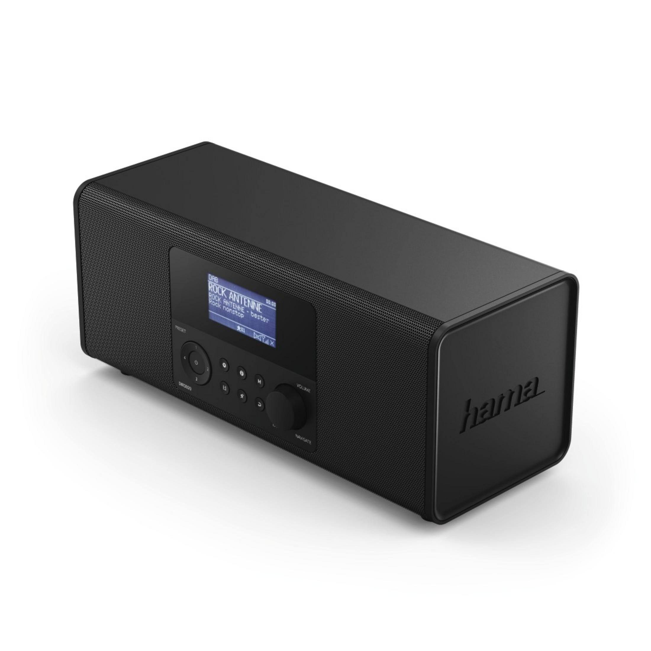 Schwarz Digitalradio, Bluetooth, Radio, Internet DIR3020BT HAMA