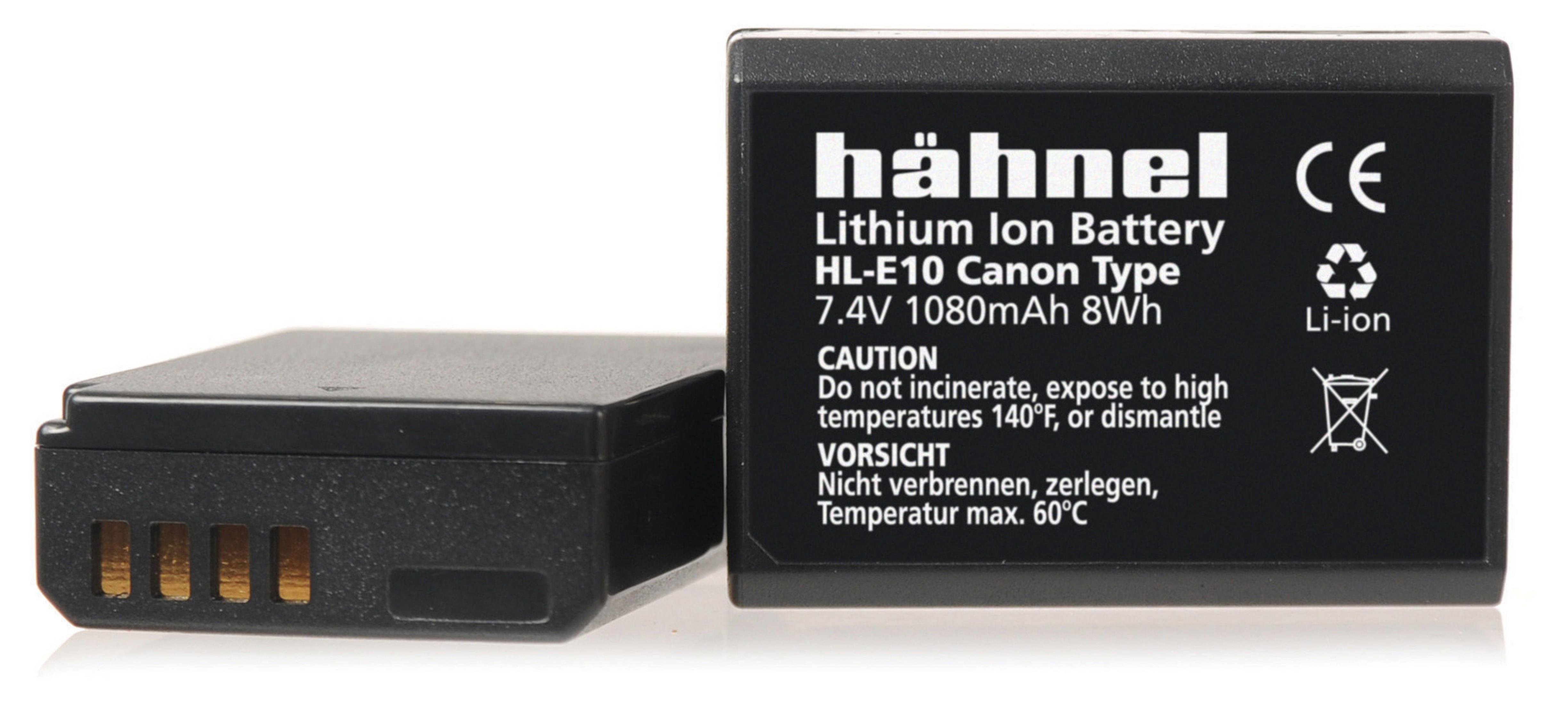1080 Li-Ion, kompatibel Canon Akku, LP-E10 mit 7.4 Volt, mAh Hähnel Li-Ion Akku MOBILOTEC