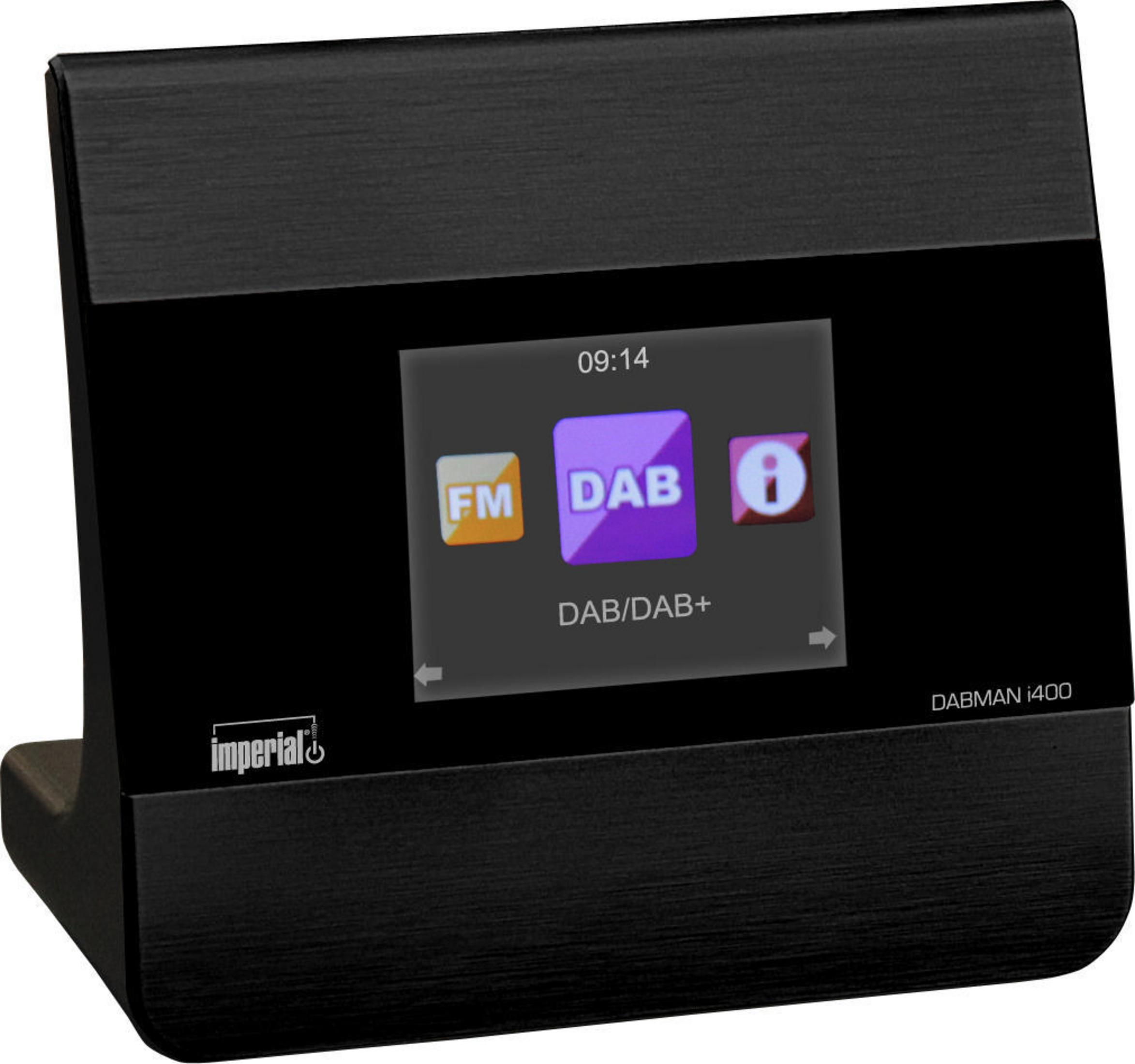 Adapter, Hifi DAB+, AM, schwarz i400 DAB+, IMPERIAL Bluetooth, Radio DABMAN Radio, Internetradioempfang, UKW und Internet DAB, FM,