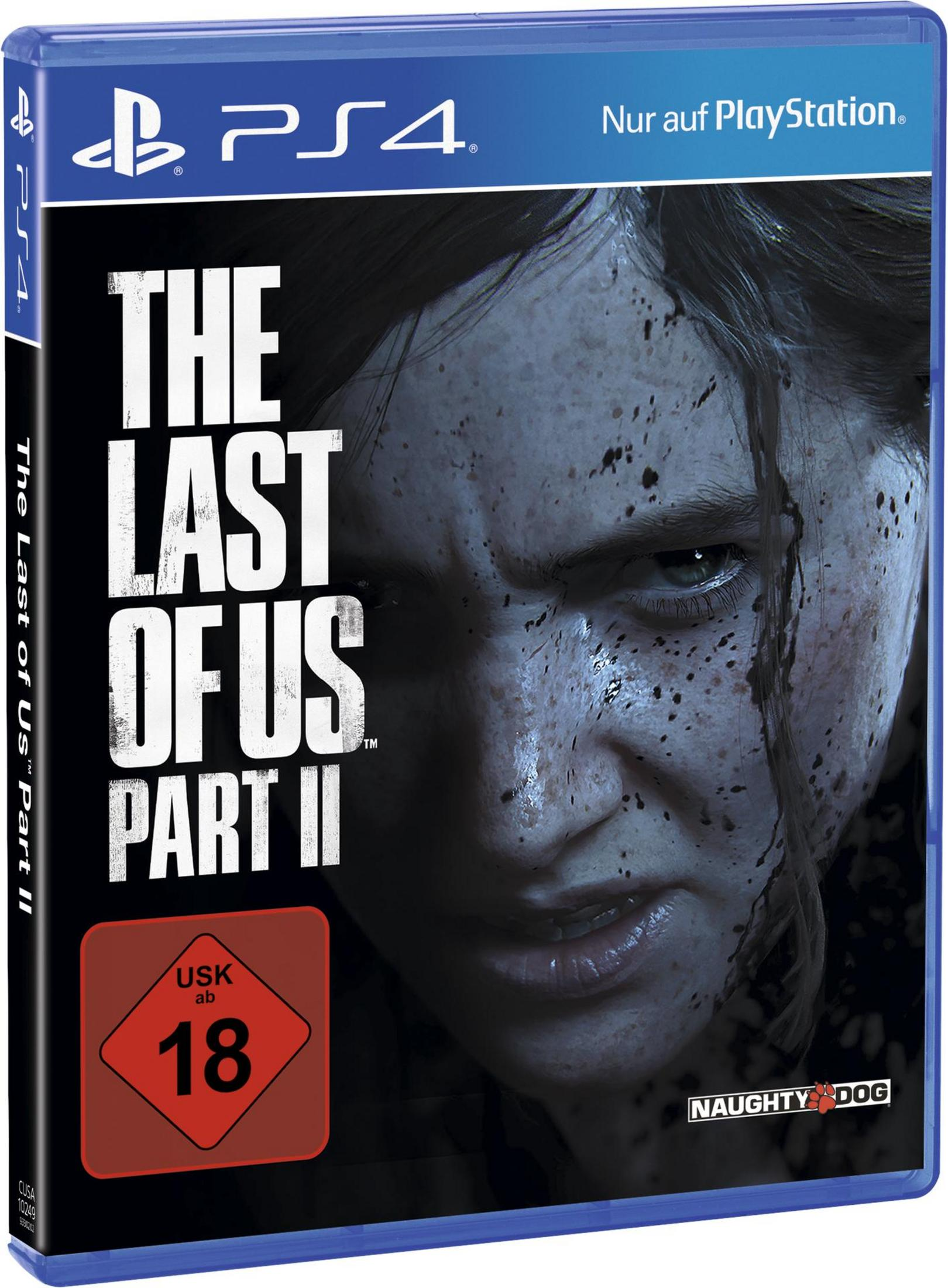 Custodia gioco PS4. Presenta il volto di una donna con schizzi di sangue. Titolo del gioco in alto.