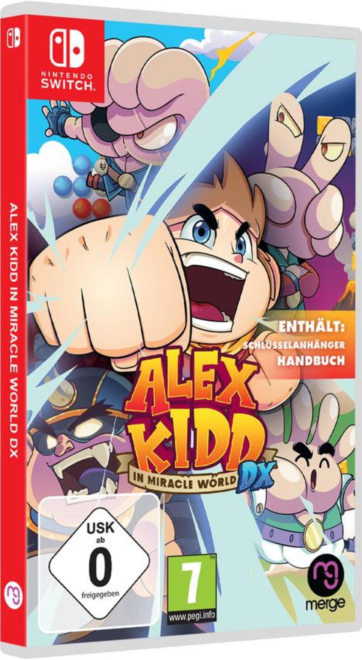 Spielbox. Die Box hat eine cartoonartige Figur. Das Logo ist sichtbar. Der Hintergrund ist weiß.