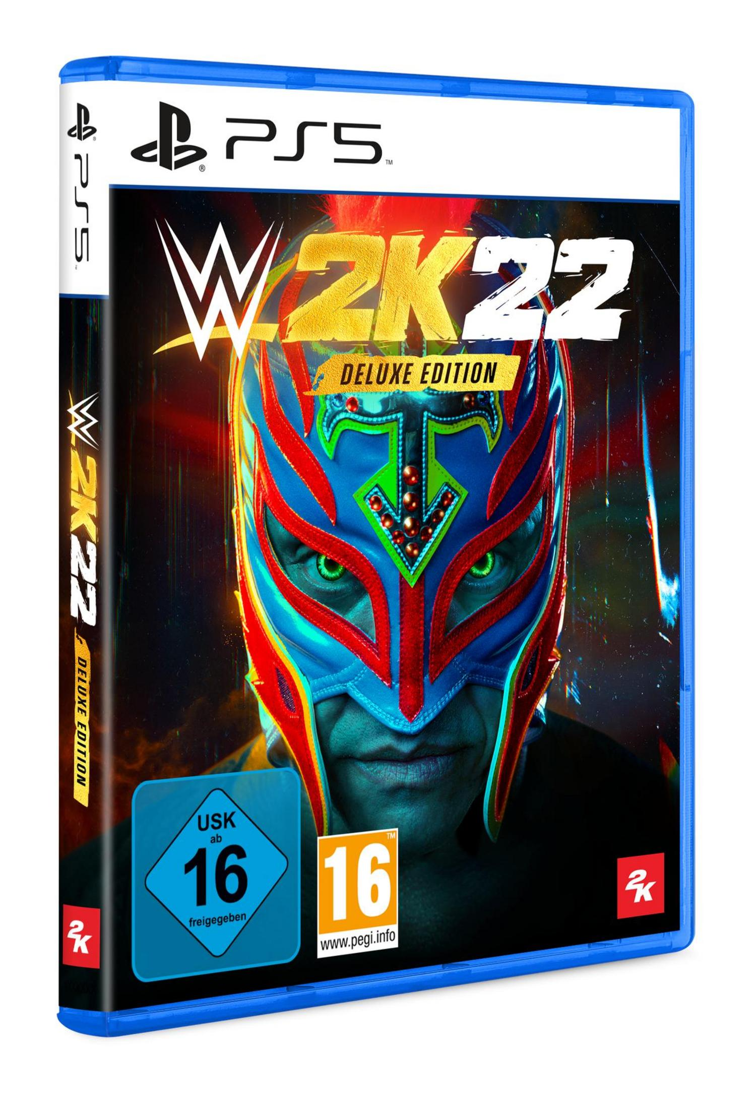 Eine PS5-Spielbox mit einem Wrestler auf dem Cover.
