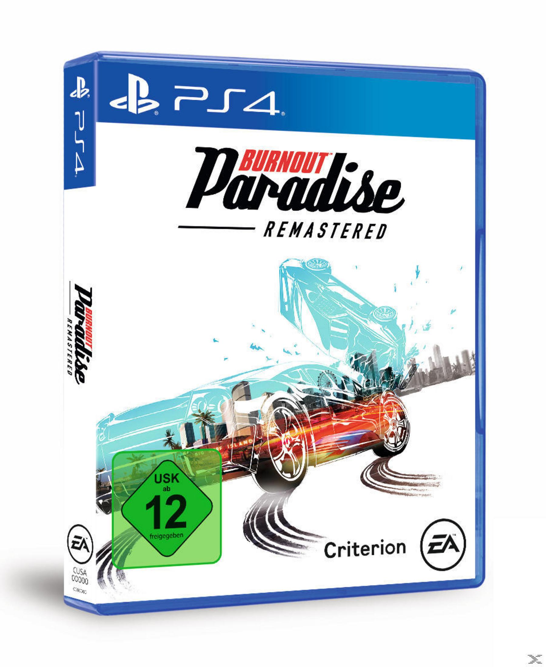 PS4-Spielbox-Art für Burnout Paradise Remastered.