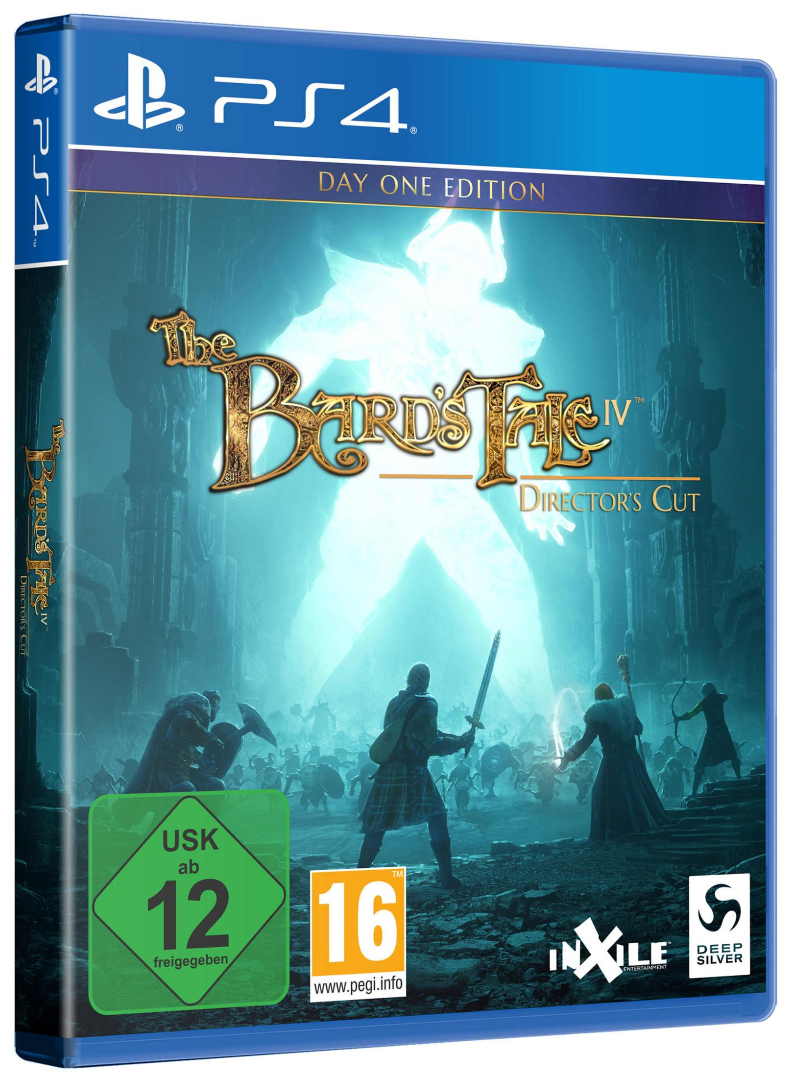Spiel-Cover für The Bard's Tale IV: Director's Cut, mit Fantasy-Artwork.