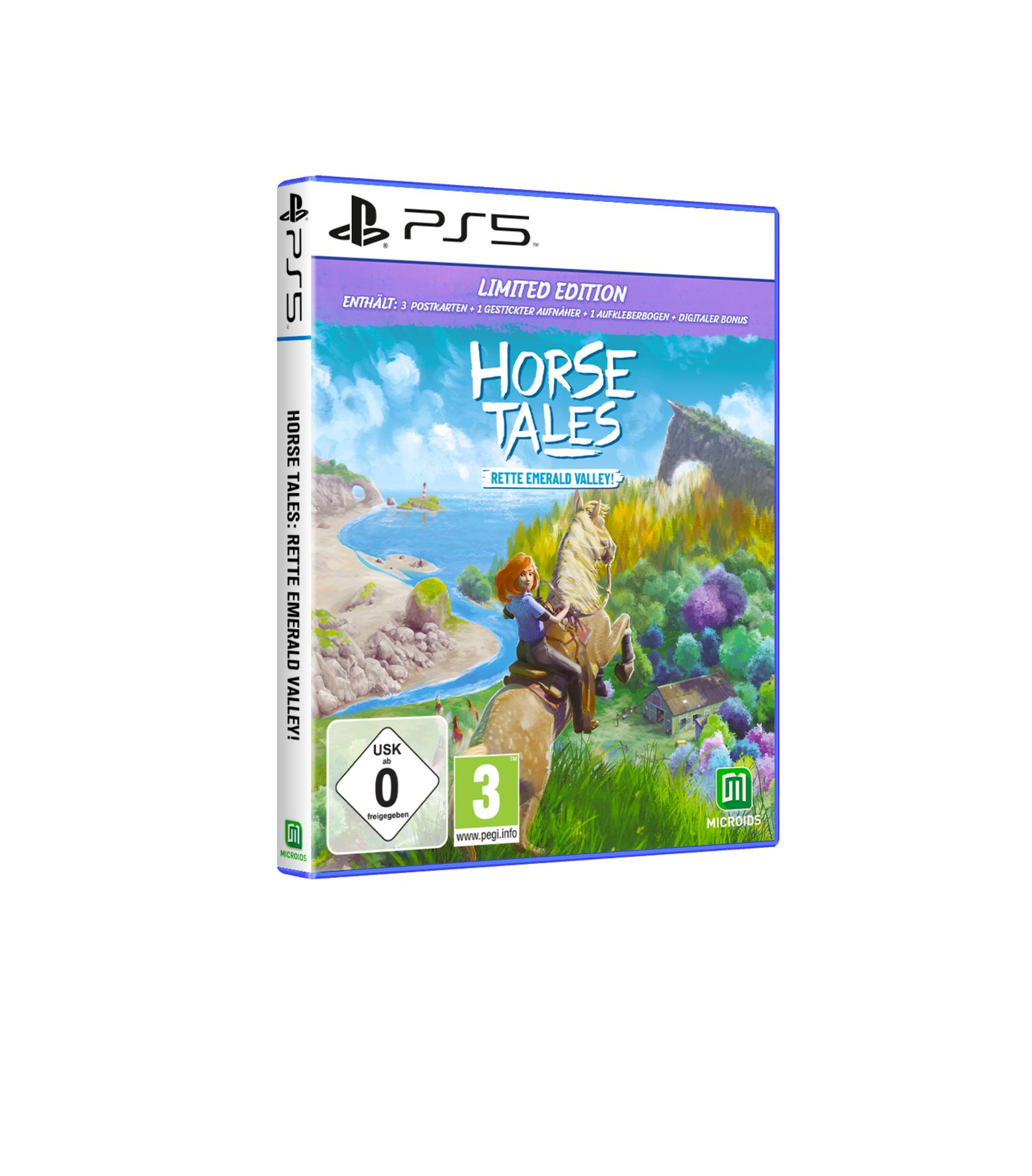 Horse Tales: Rette Emerald Valley Spielbox mit einem Mädchen auf einem Pferd.