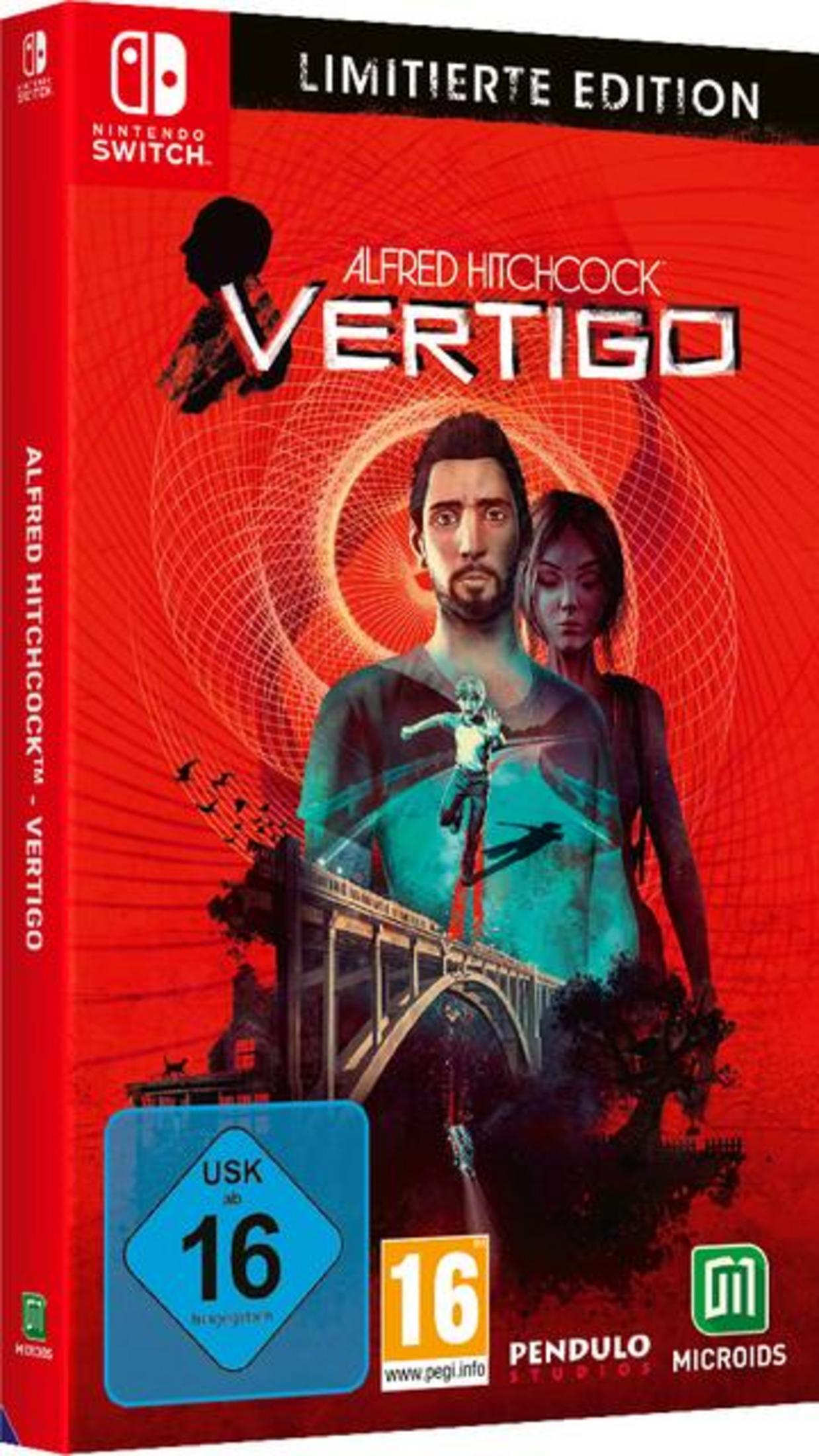 Copertina del gioco con un uomo e una donna, entrambi di fronte a uno sfondo rosso.