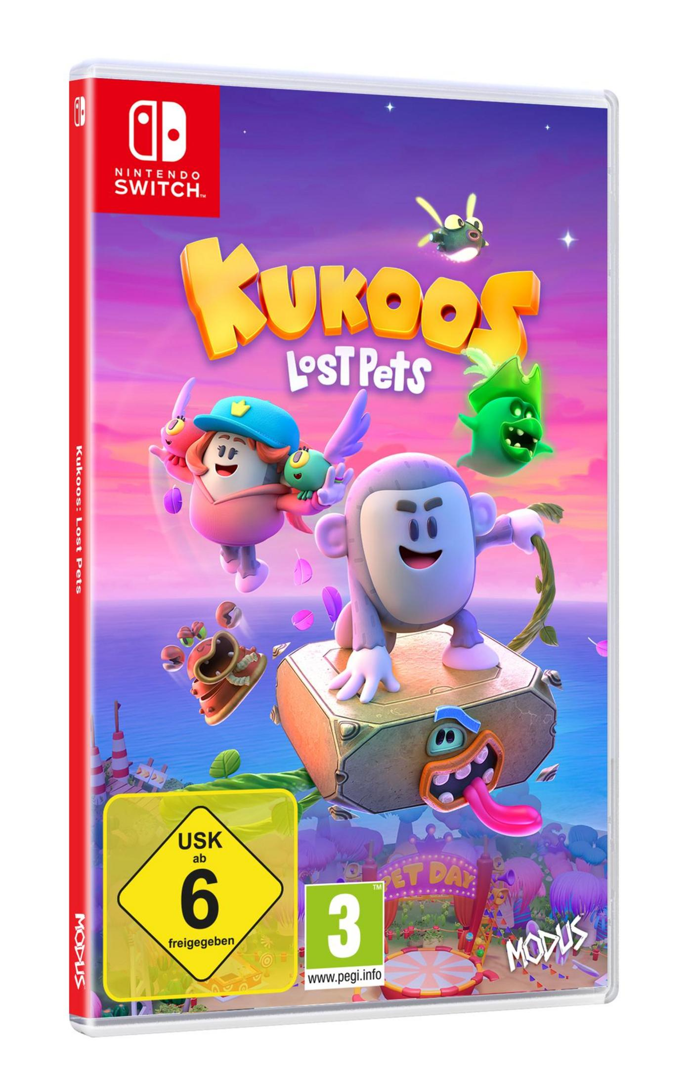 Nintendo Switch Spielbox, Kukoo's Lost Pets Cover, USK 6.