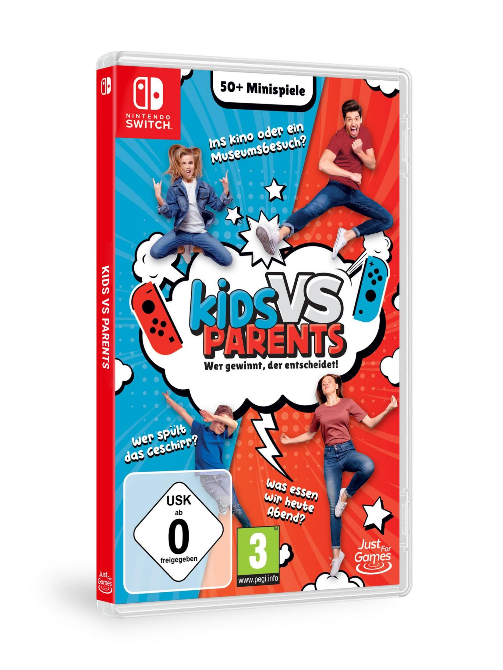 Nintendo Switch Spielbox, Kids vs Parents Cover, USK 0.