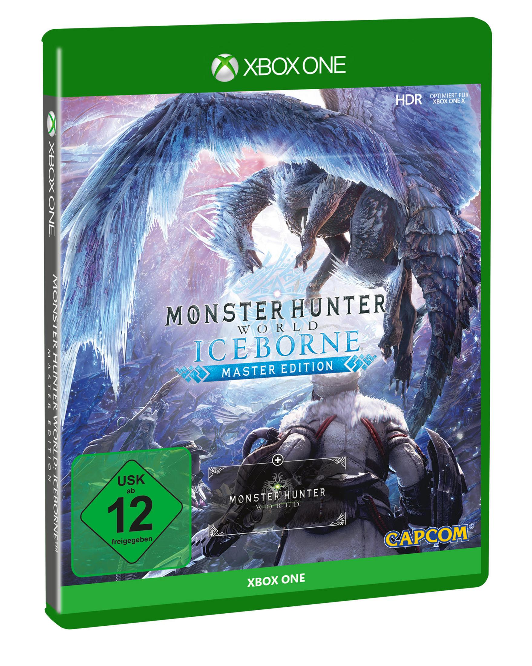 Eine Videospielbox für Monster Hunter World: Iceborne.