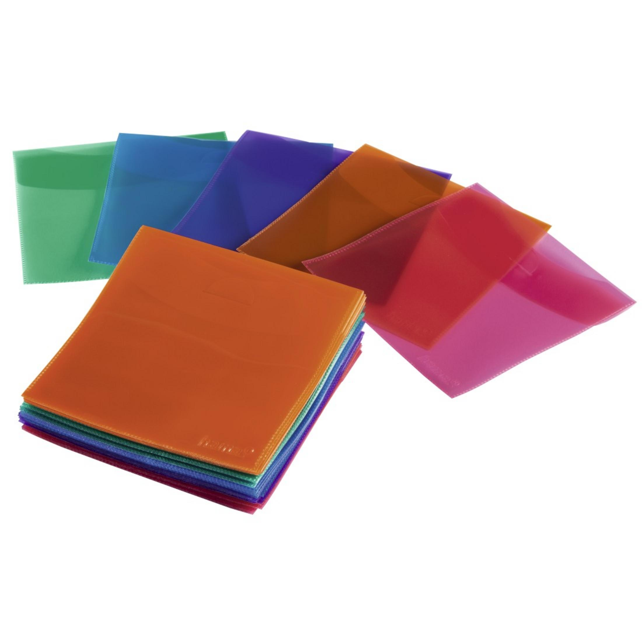 Pile de dossiers de documents colorés de différentes couleurs.