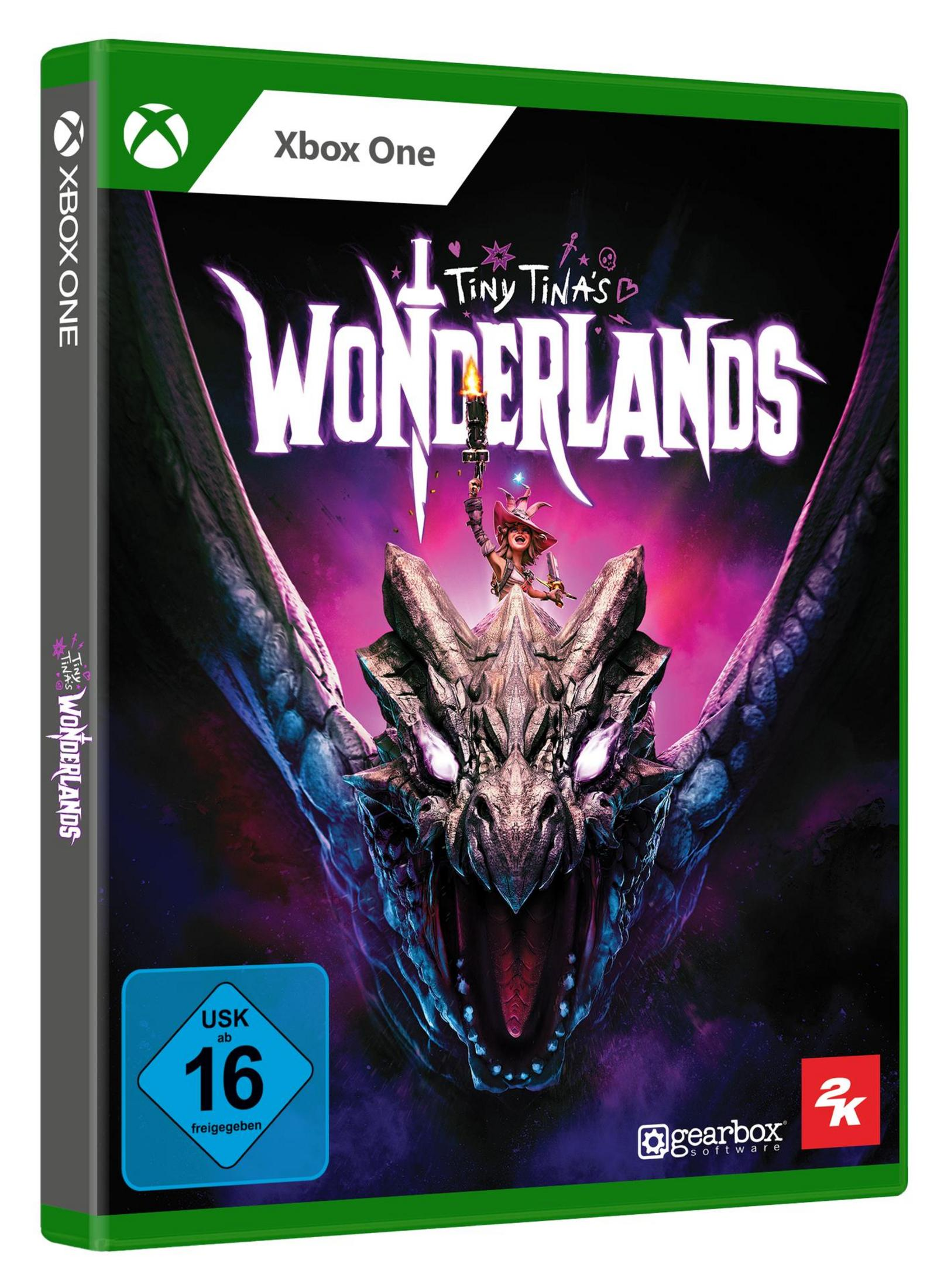 Spielcover mit Drachen und Charakter, grüne Box.