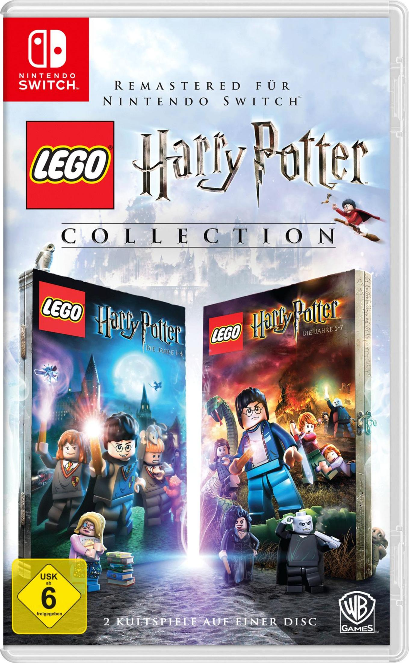 Una scatola di gioco per Nintendo Switch con LEGO Harry Potter Collection sulla copertina.