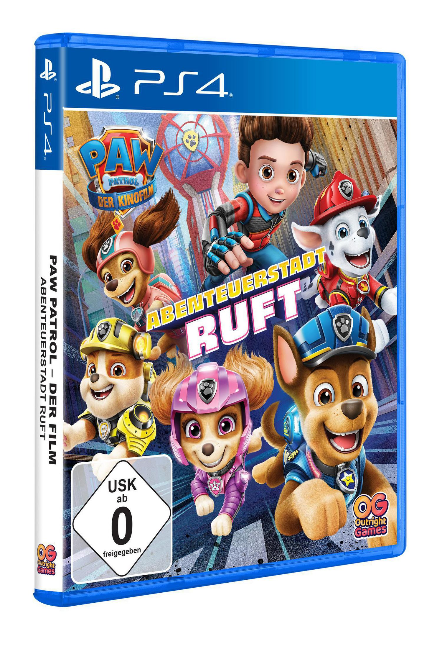 Paw Patrol Spielbox. Charaktere aus der Serie sind abgebildet. Das PS4 Logo ist sichtbar.