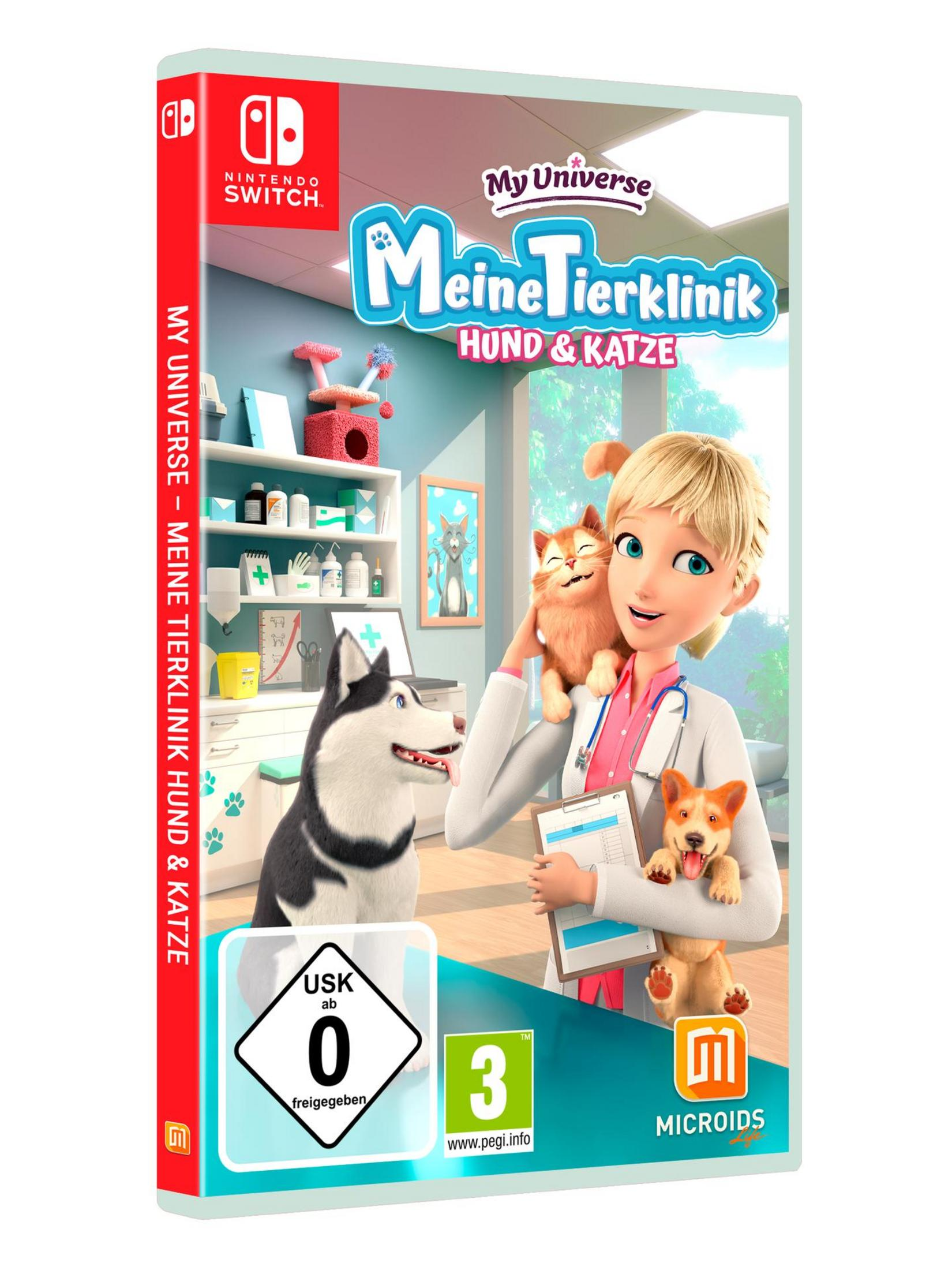 Spielhülle für Nintendo Switch: My Universe - Meine Tierklinik. Ein Tierarzt mit Hund und Katze.