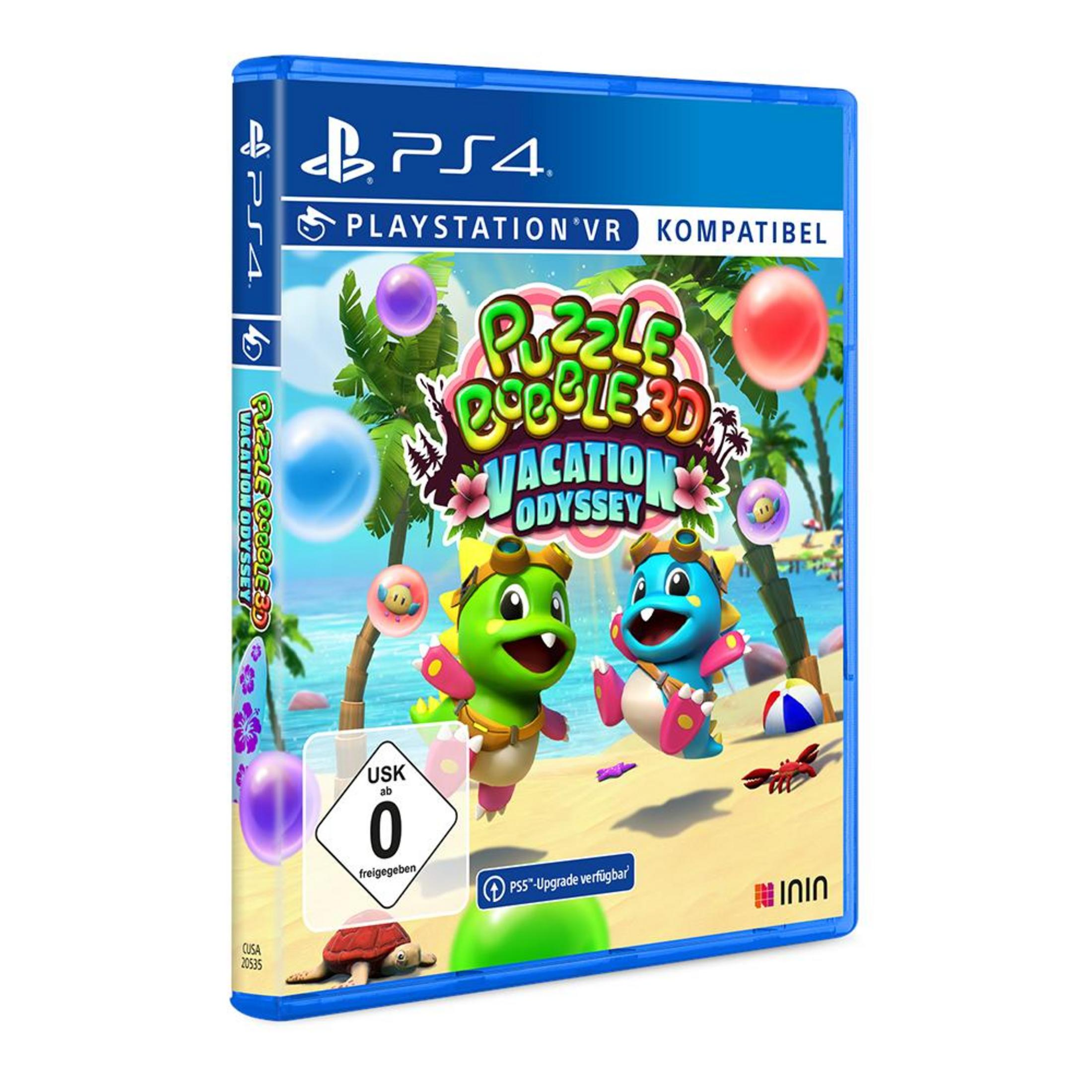 Scatola del gioco PS4 per Puzzle Bobble 3D: Vacation Odyssey, due personaggi sulla copertina.